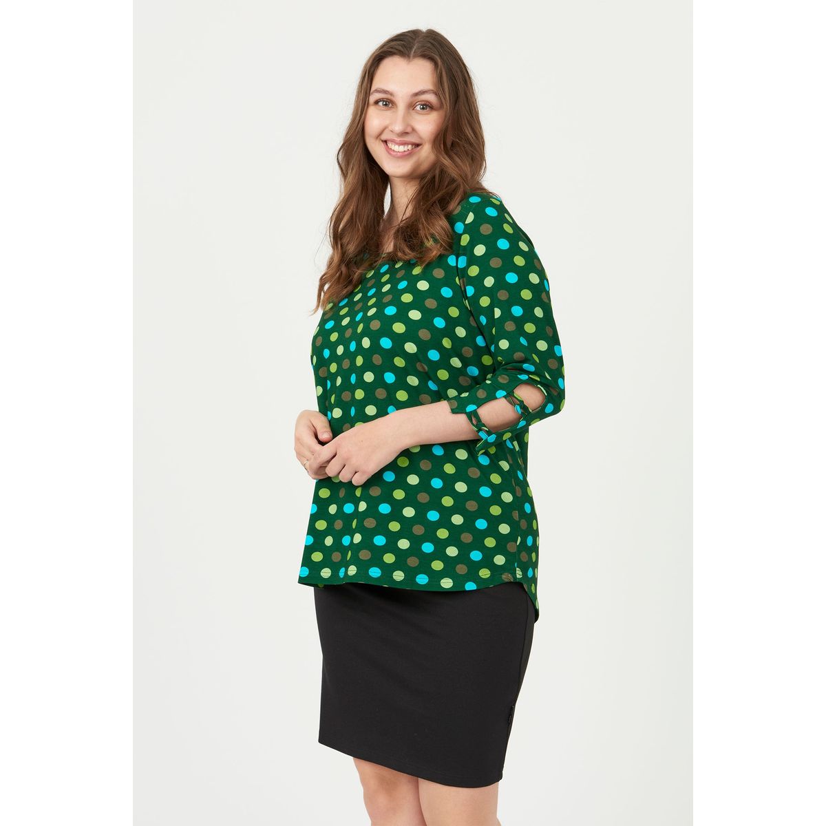 Pont Neuf - Bluse - Pnmelly - Bottle Green - Xl/48-50