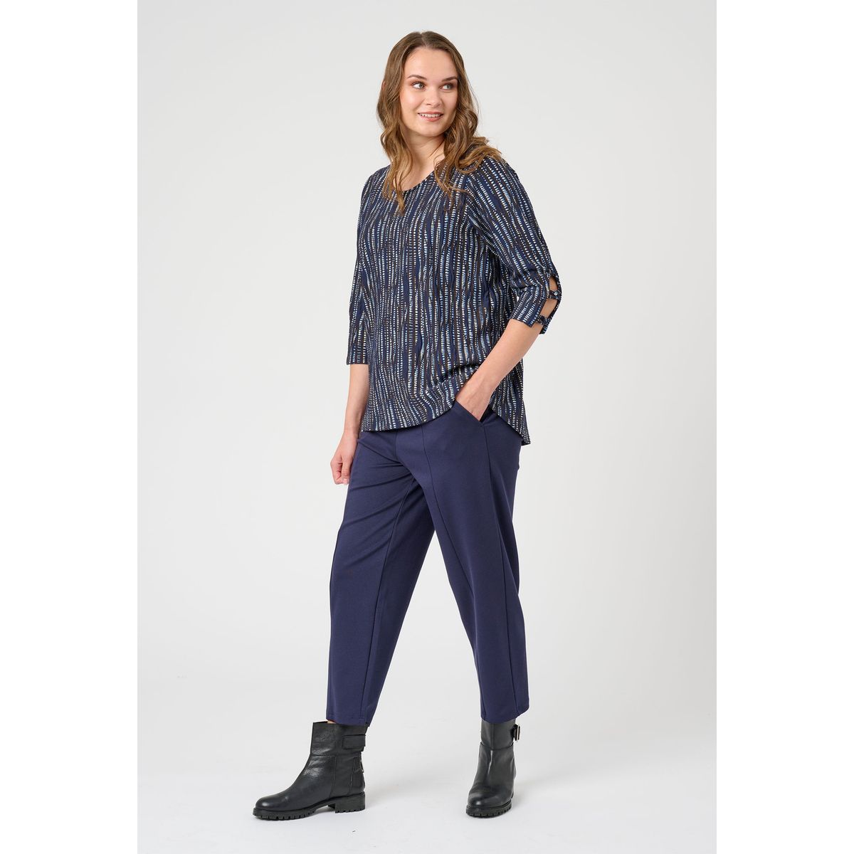 Pont Neuf - Bluse - Pnmelly - Navy - Xs/36-38