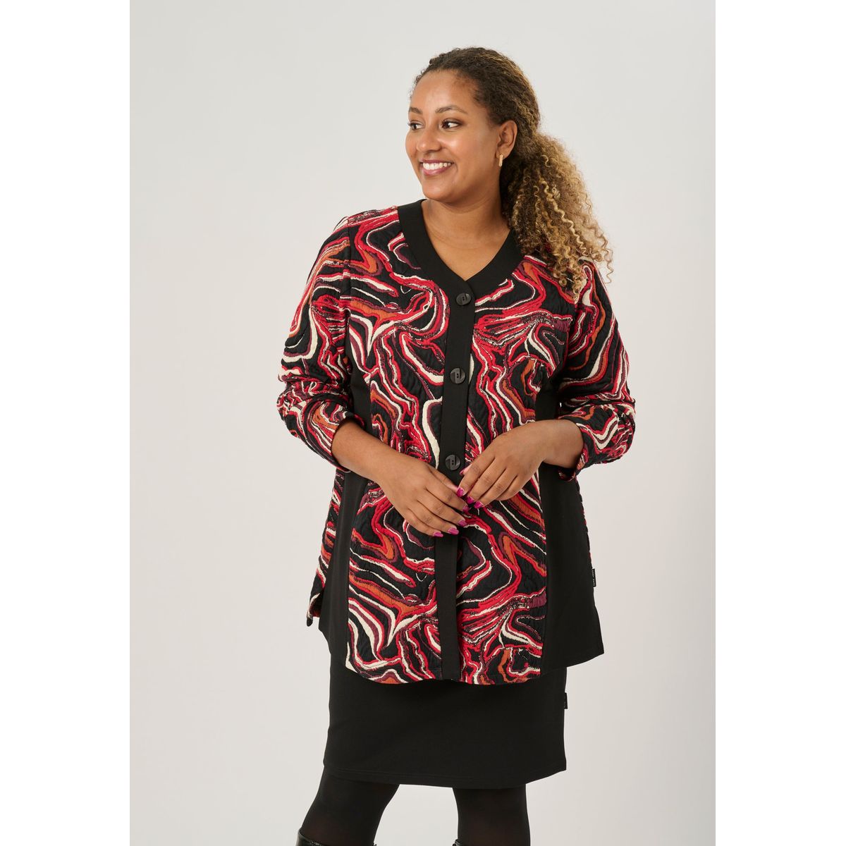 Pont Neuf - Cardigan - Pnanelise - Warm Red - L/46