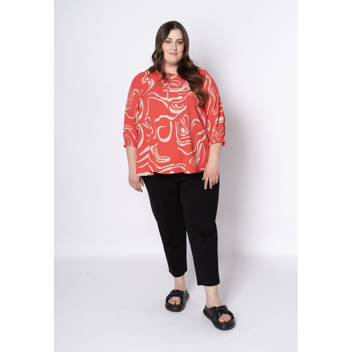 Pont Neuf - Bluse - Pnchi - Tomato - 3xl/54-56