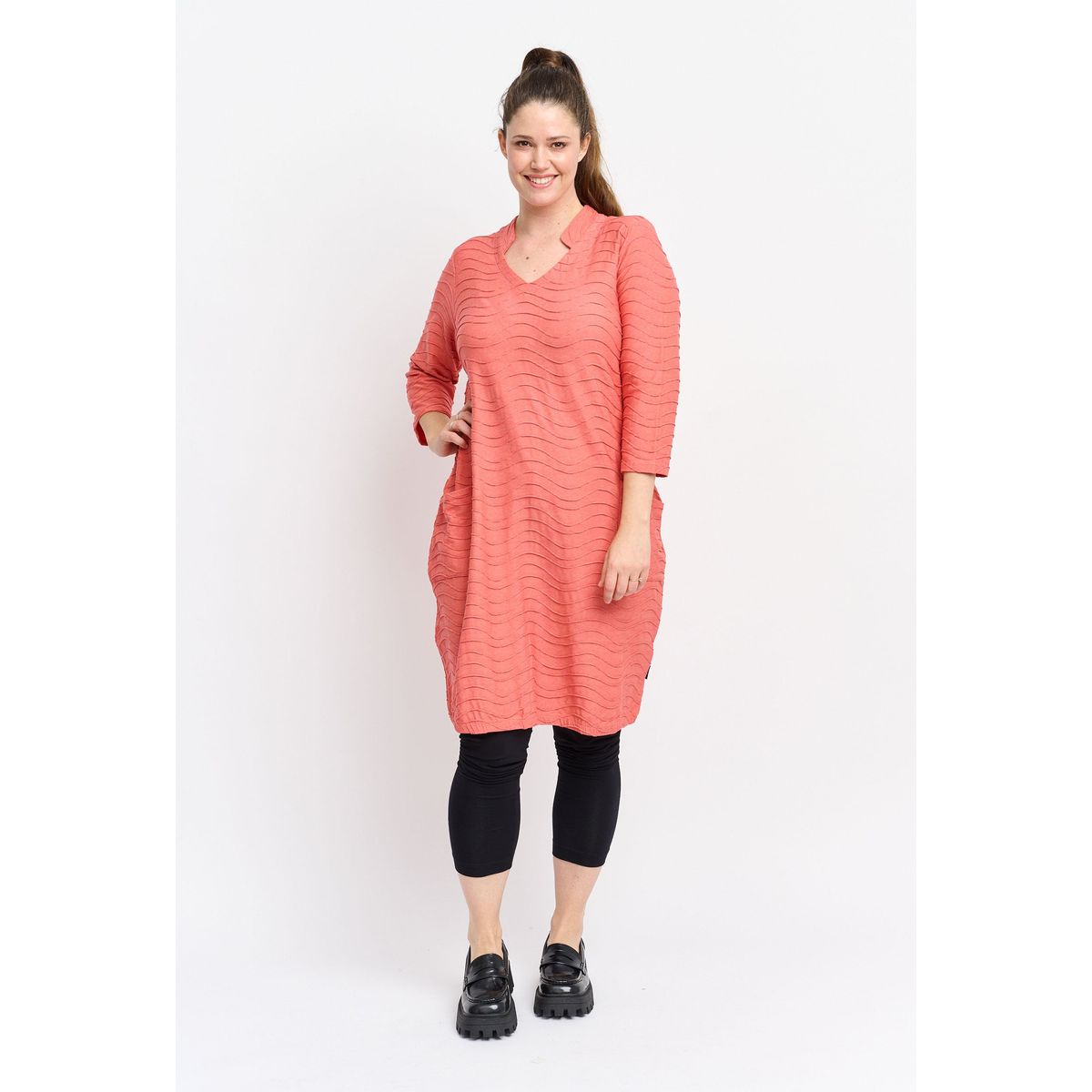 Pont Neuf - Kjole - Pndemeka Tea - Coral Red - Xl/48-50