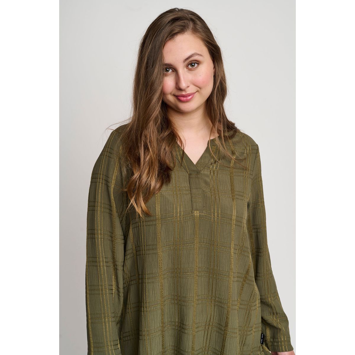 Pont Neuf - Bluse - Pnfrancy - Dark Olive Green - M