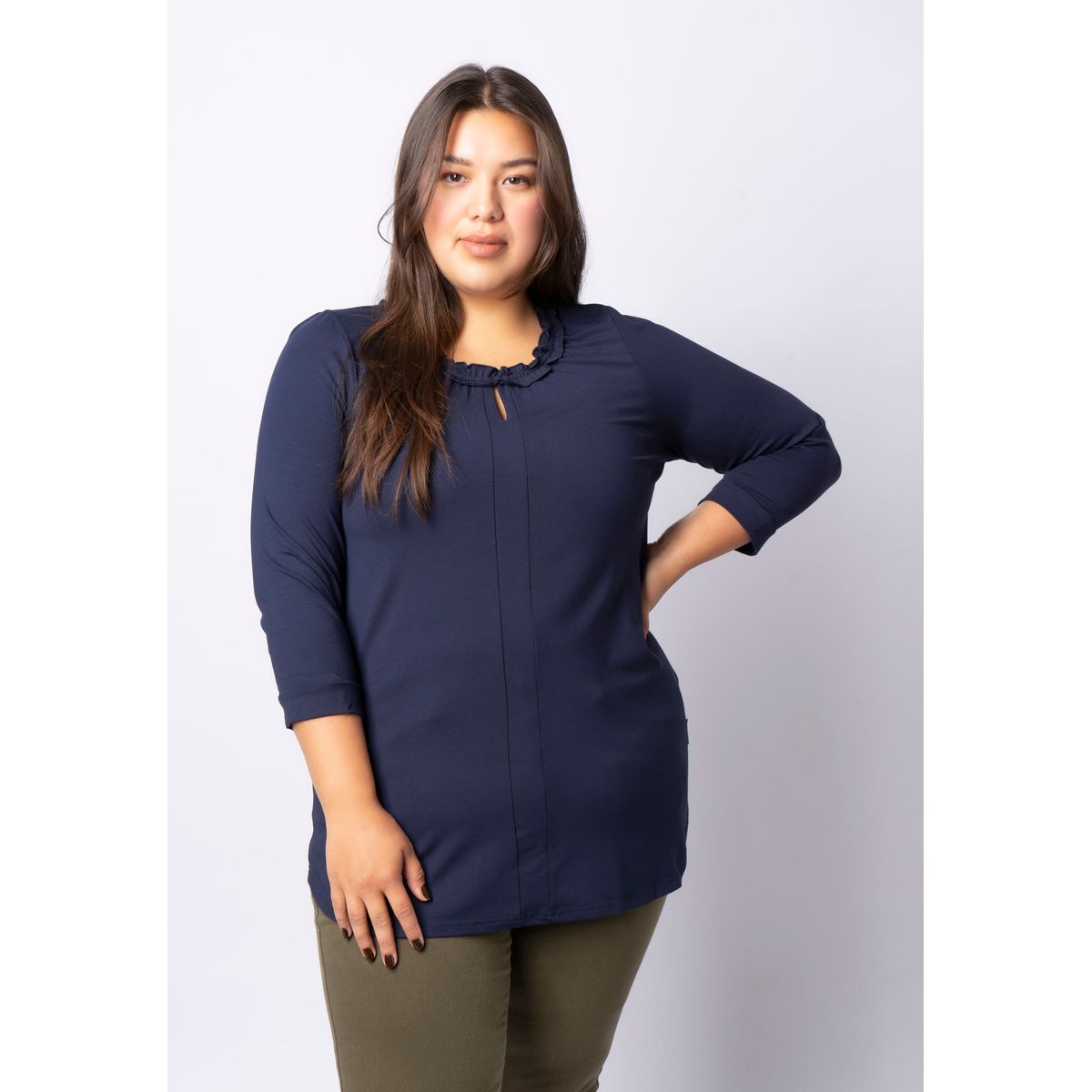 Pont Neuf - Bluse - Pnheike - Navy - Xs