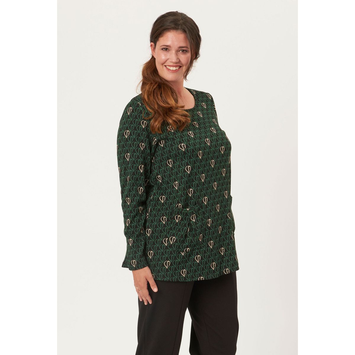 Pont Neuf - Bluse - Pnlotte Mie - Pine Green - 3xl/54-56