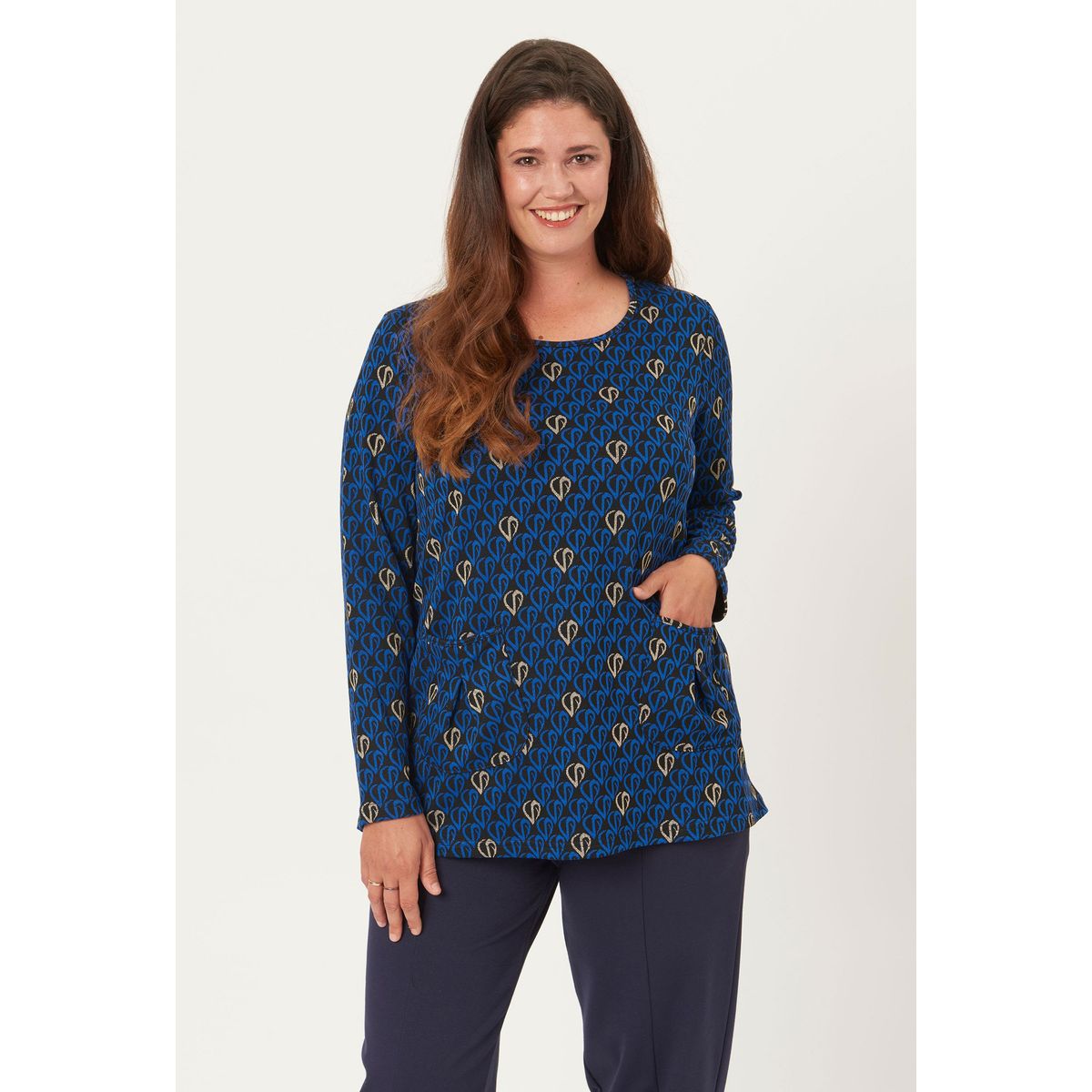 Pont Neuf - Bluse - Pnlotte Mie - Cobalt Blue - Xl/48-50