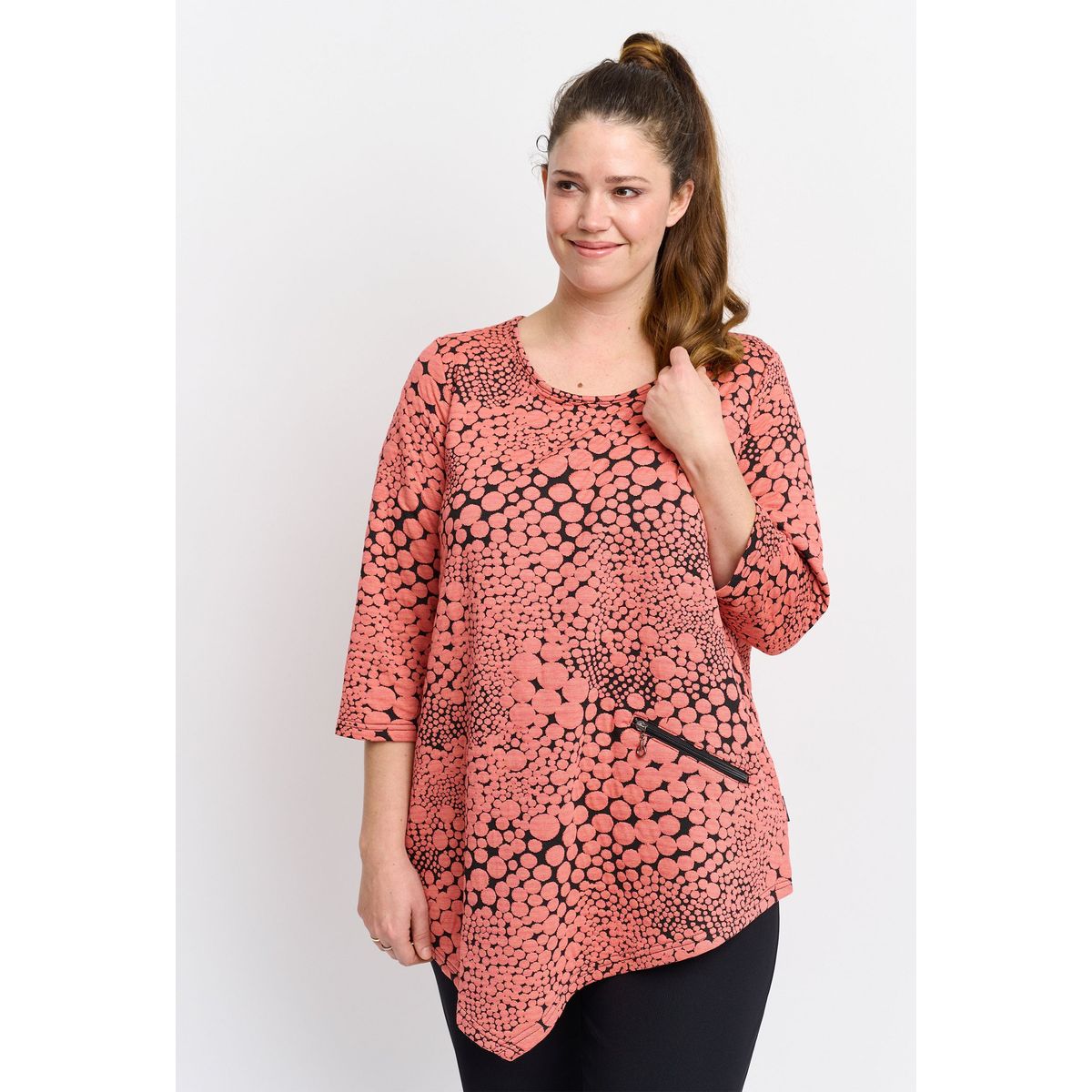 Pont Neuf - Tunika - Pnrosalina - Coral Red - 3xl/54-56