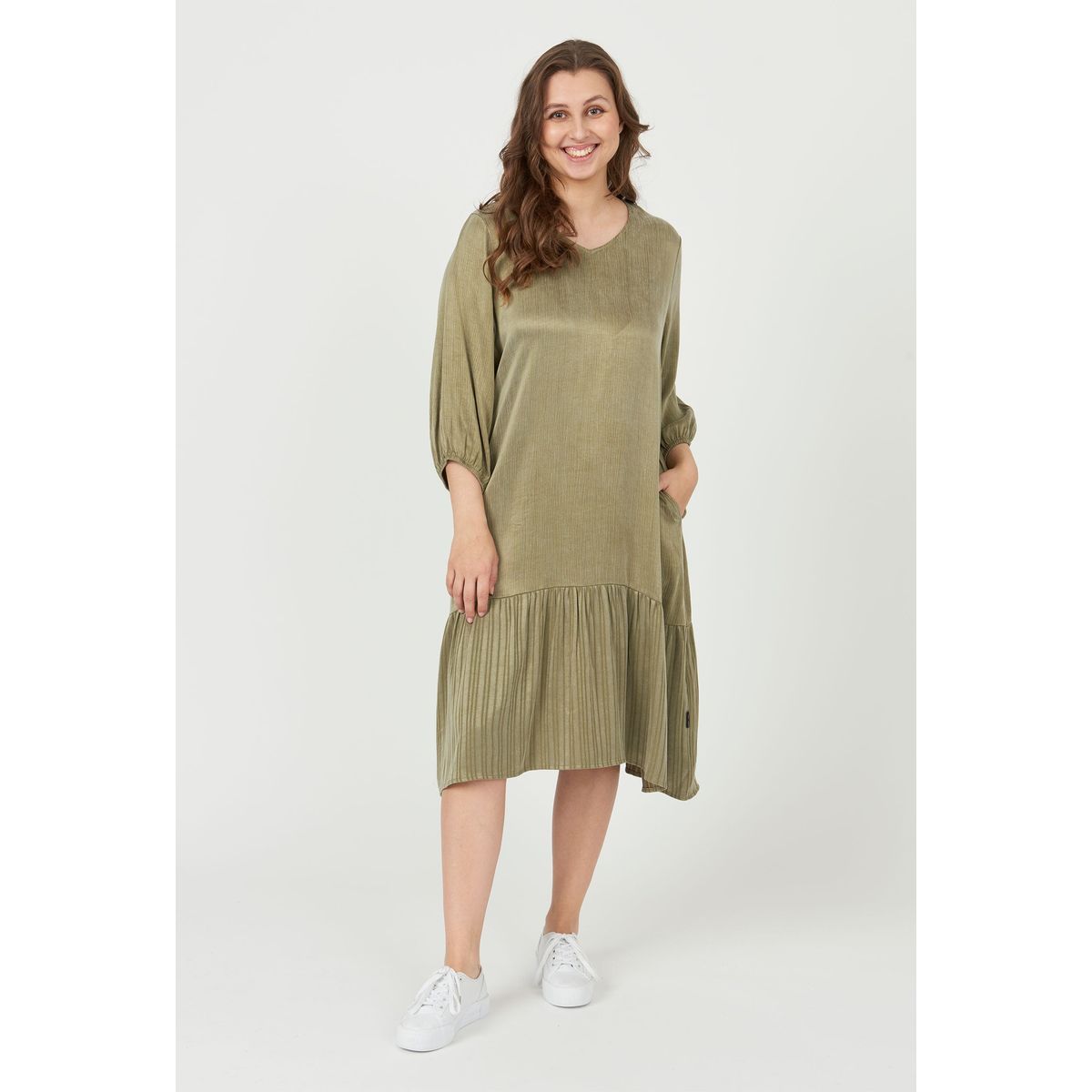 Pont Neuf - Kjole - Pnsabrina - Khaki - 3xl/54-56