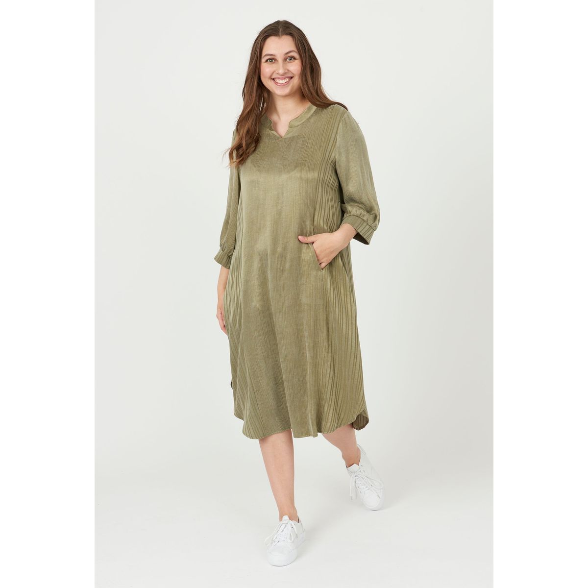 Pont Neuf - Kjole - Pnsammy - Khaki - Xs/36-38