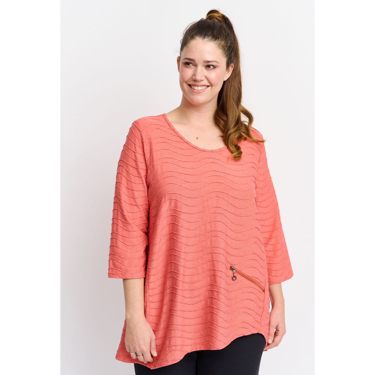 Pont Neuf - Bluse - Pntabia - Coral Red - L/46