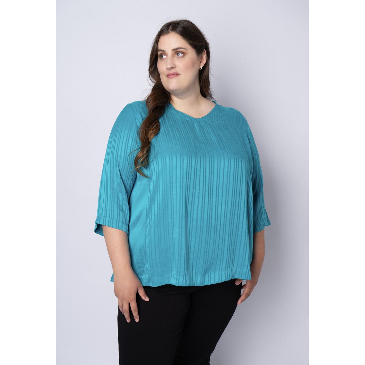 Pont Neuf - Bluse - Pntania - Turquise - Xl/48-50