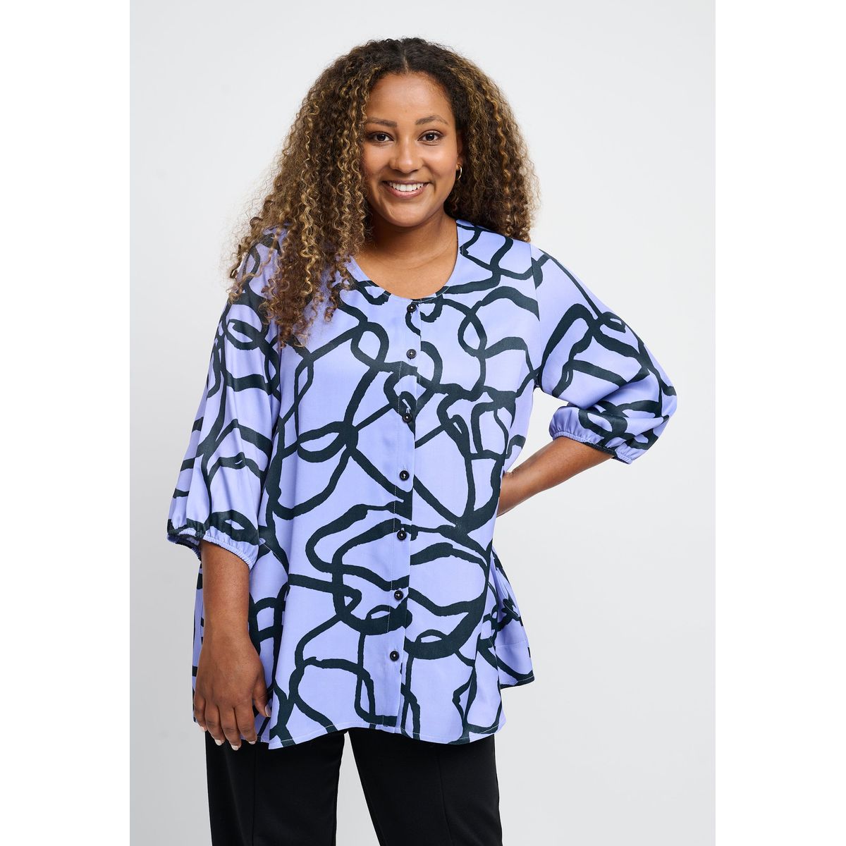 Pont Neuf - Bluse - Pnthorid - Ice Blue - 3xl/54-56