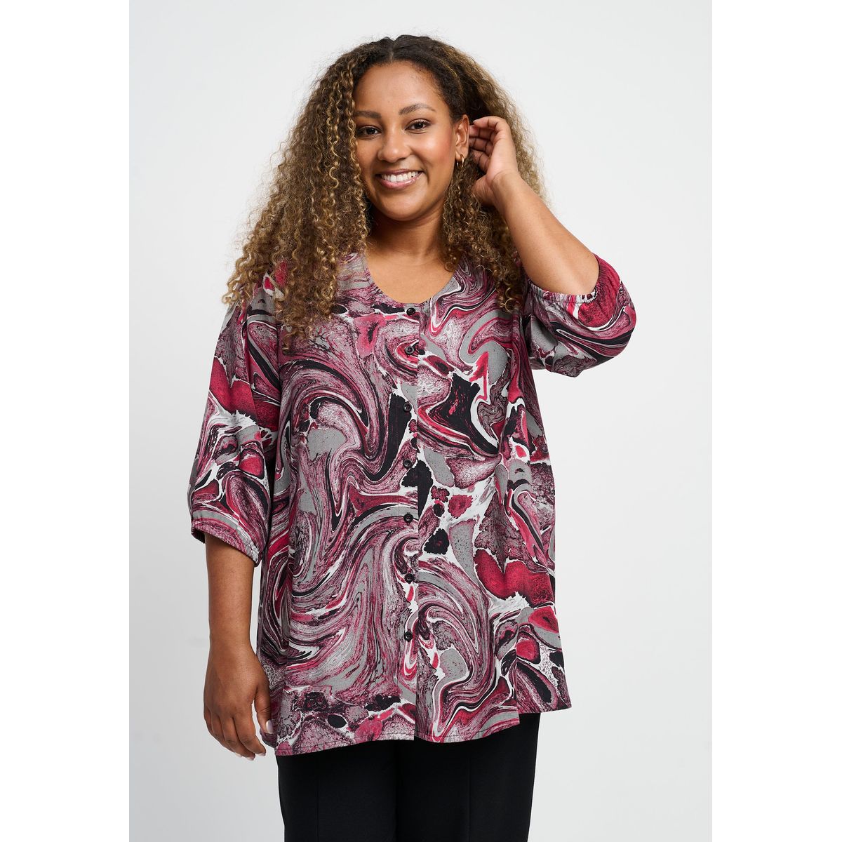 Pont Neuf - Bluse - Pnthorid - Pink - Xl/48-50