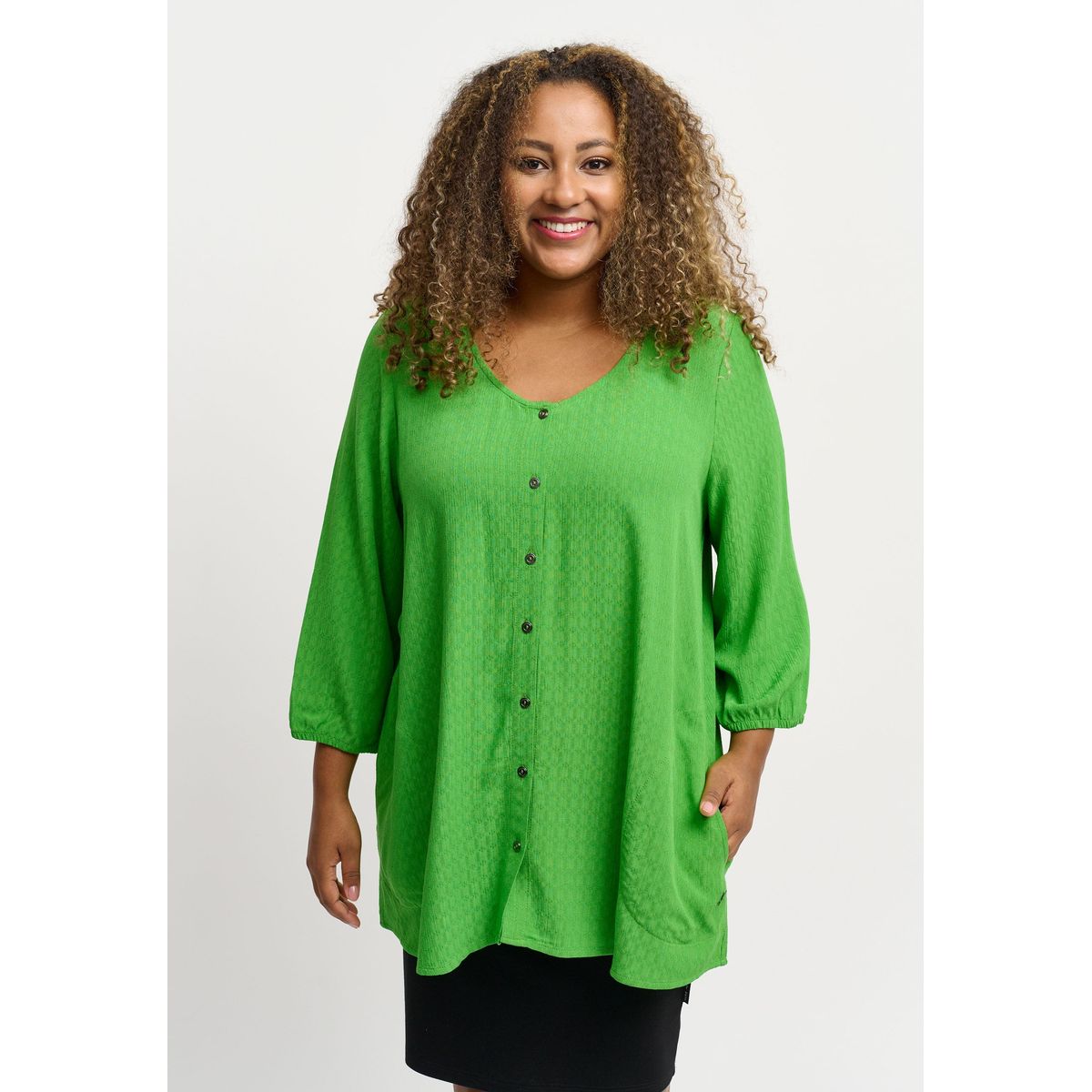 Pont Neuf - Bluse - Pnthorid - Grass Green - 2xl/52