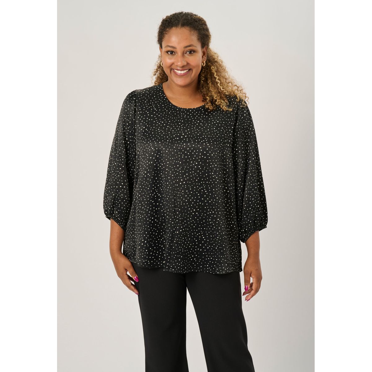 Pont Neuf - Bluse - Pntrud - Black - 3xl/54-56