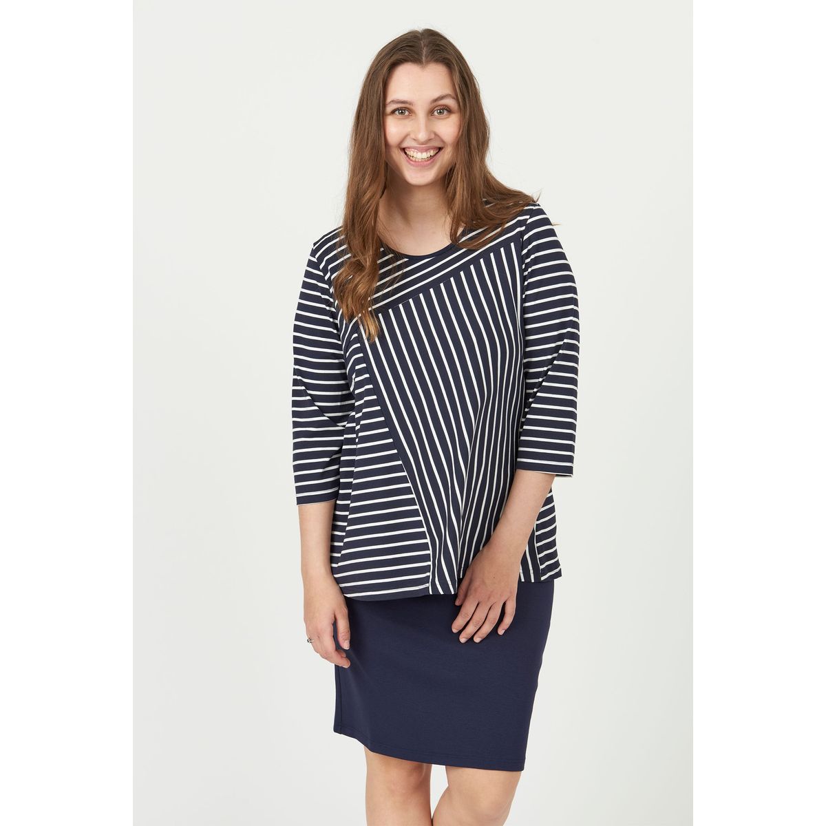 Pont Neuf - Bluse - Pnuna - Navy - Xs/36-38