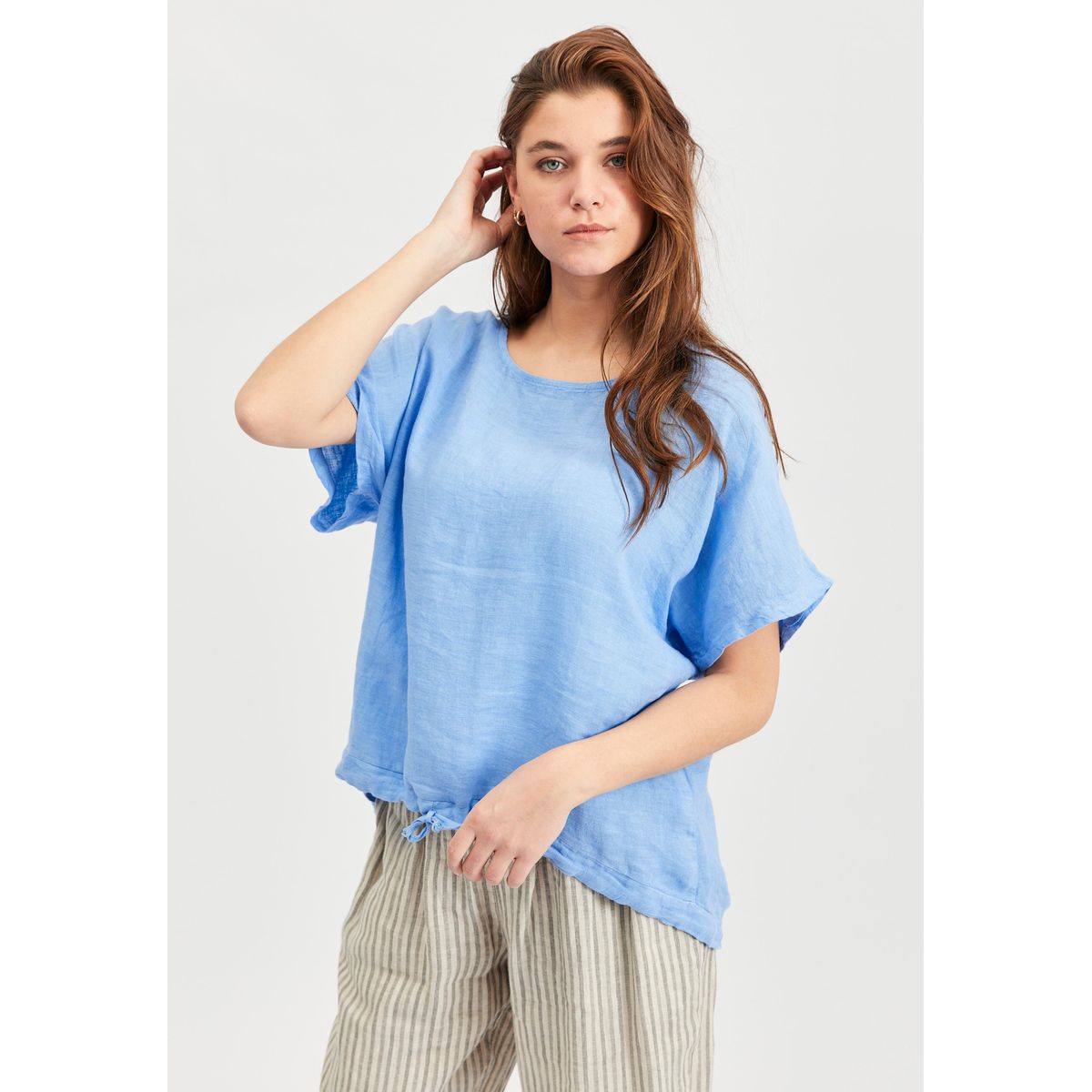 Lifabiola - Azzurro - Bluse - 2xl