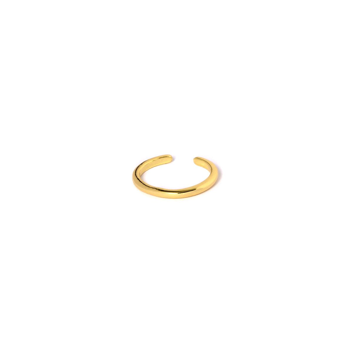 Ørering / Cuff / Fingerringe - #SimpleCuff - Onesize regulerbar størrelse - 18 karat forgyldt