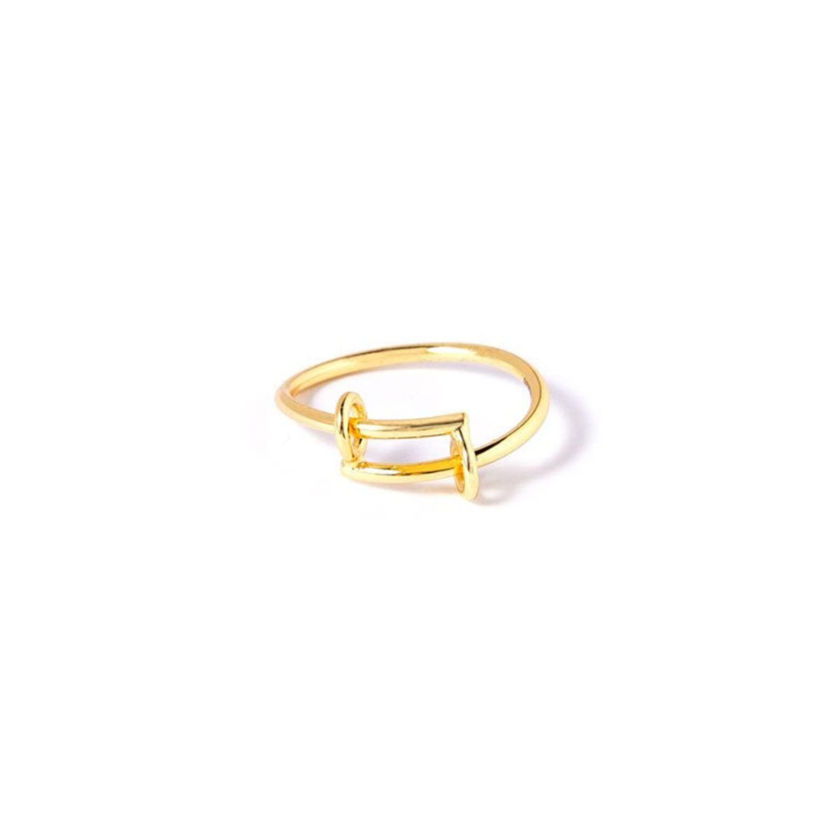 Fingerring - #IntoYou - Onesize regulerbar størrelse - 18 Karat forgyldt Sterling sølv