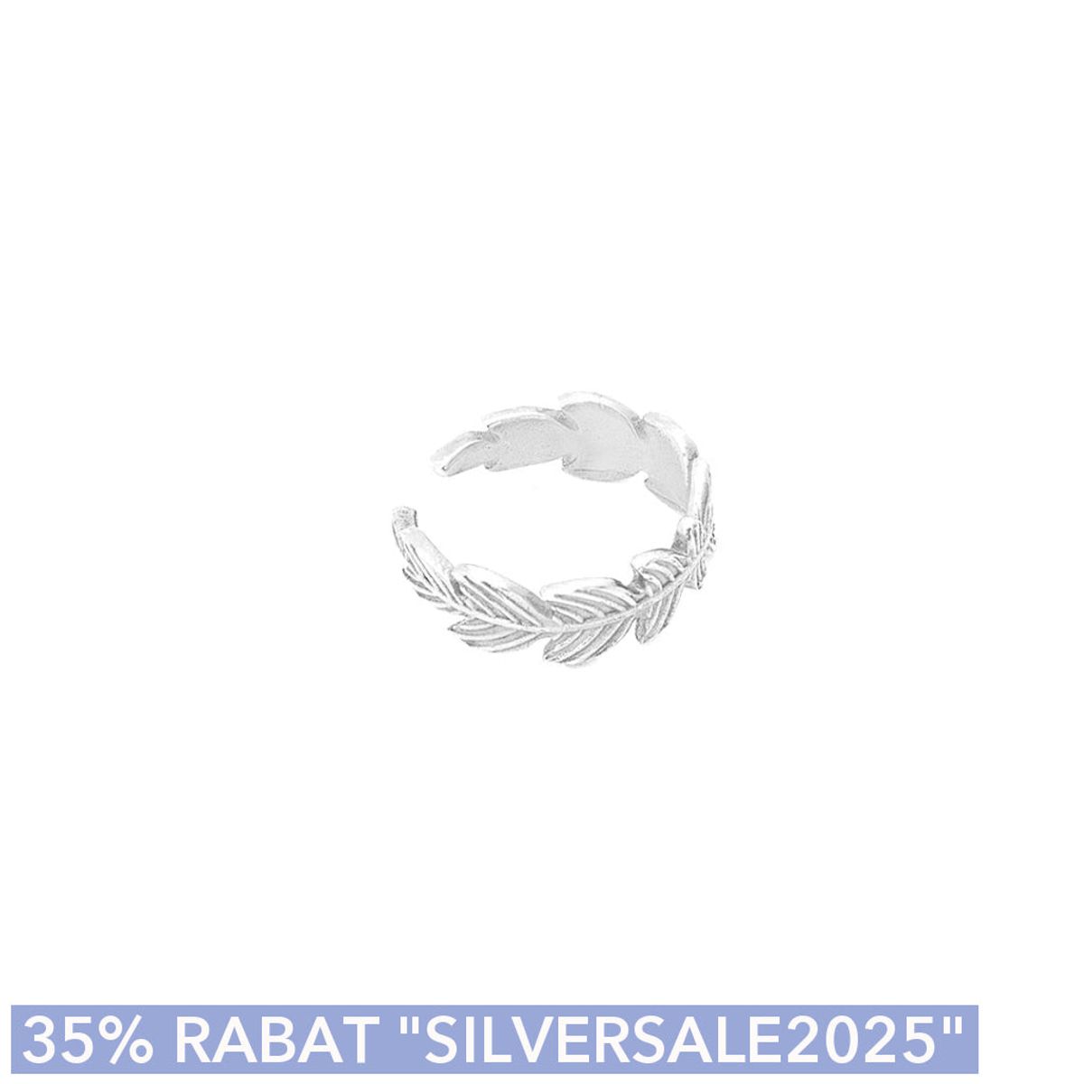 Cuff / Ørering - #FeatherCuff - Onesize regulerbar størrelse - Sterling sølv