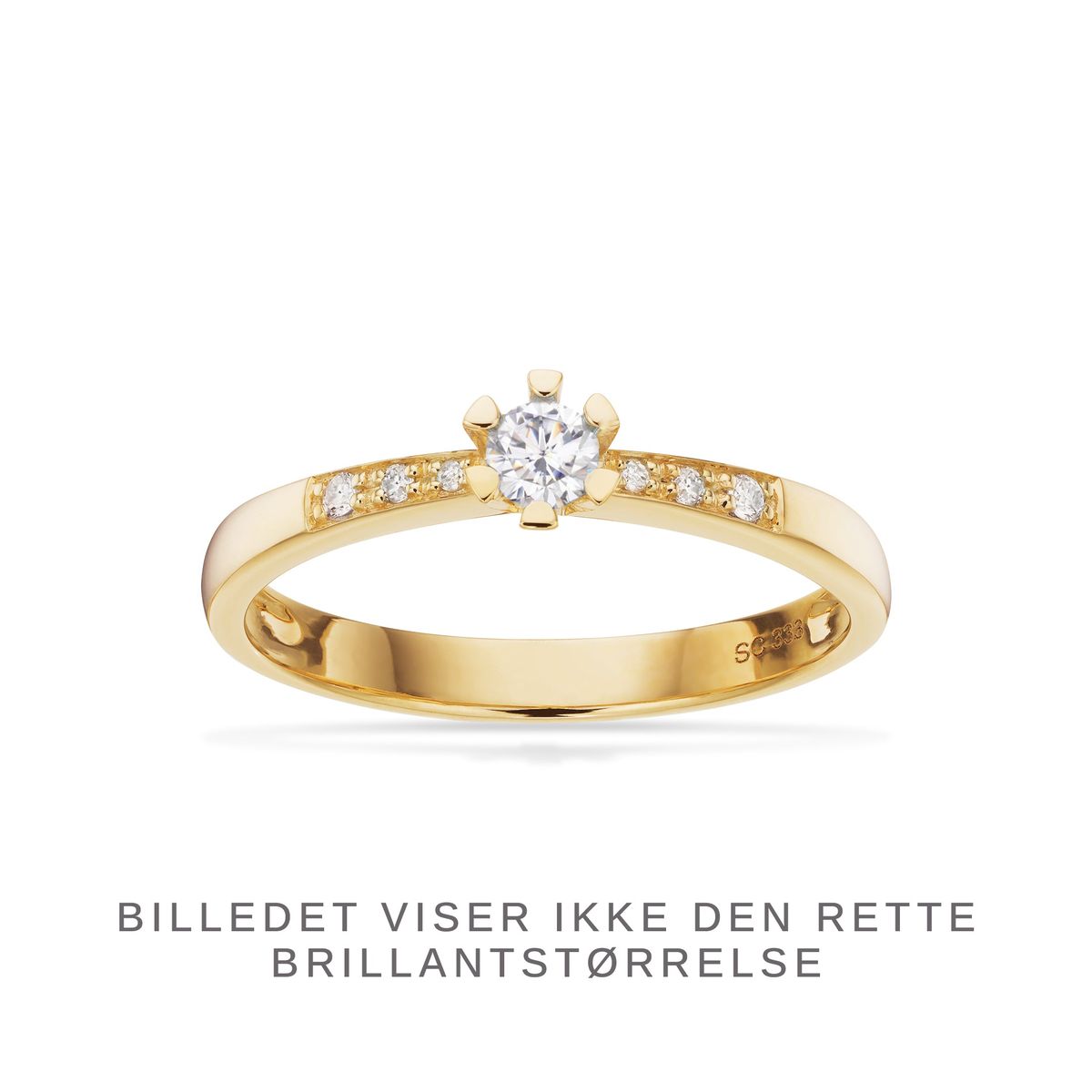 Scrouples ring - Vida - Darling guldring med diamanter 0,19ct - 7823,19