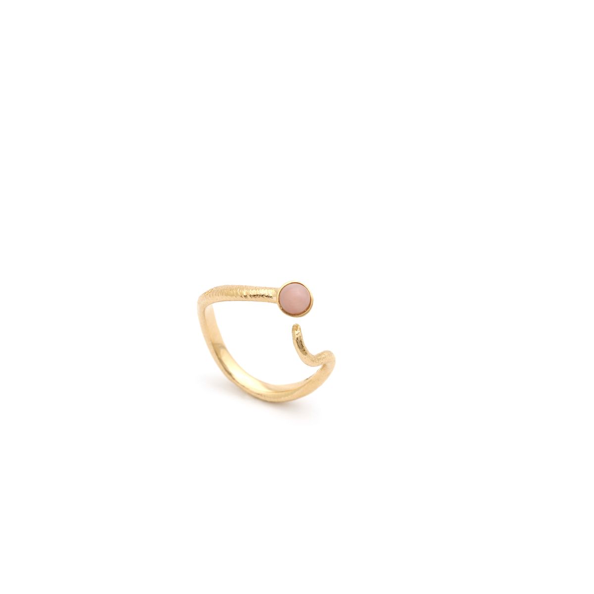 Per Borup - Ophelia 14kt guld ring med pink opal - 1130R