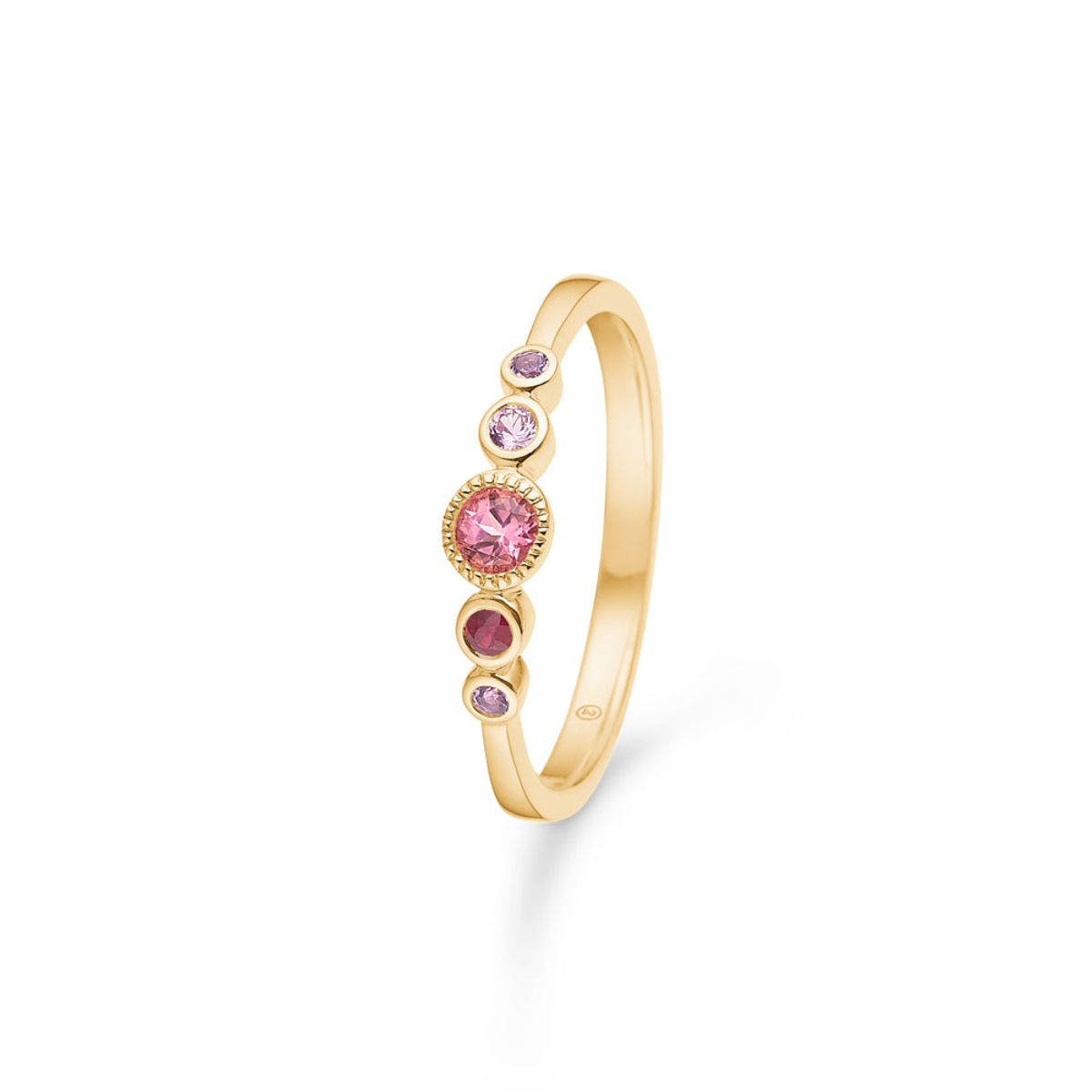 Mads Z - Pink Poetry 14 karat guld ring - 1546182