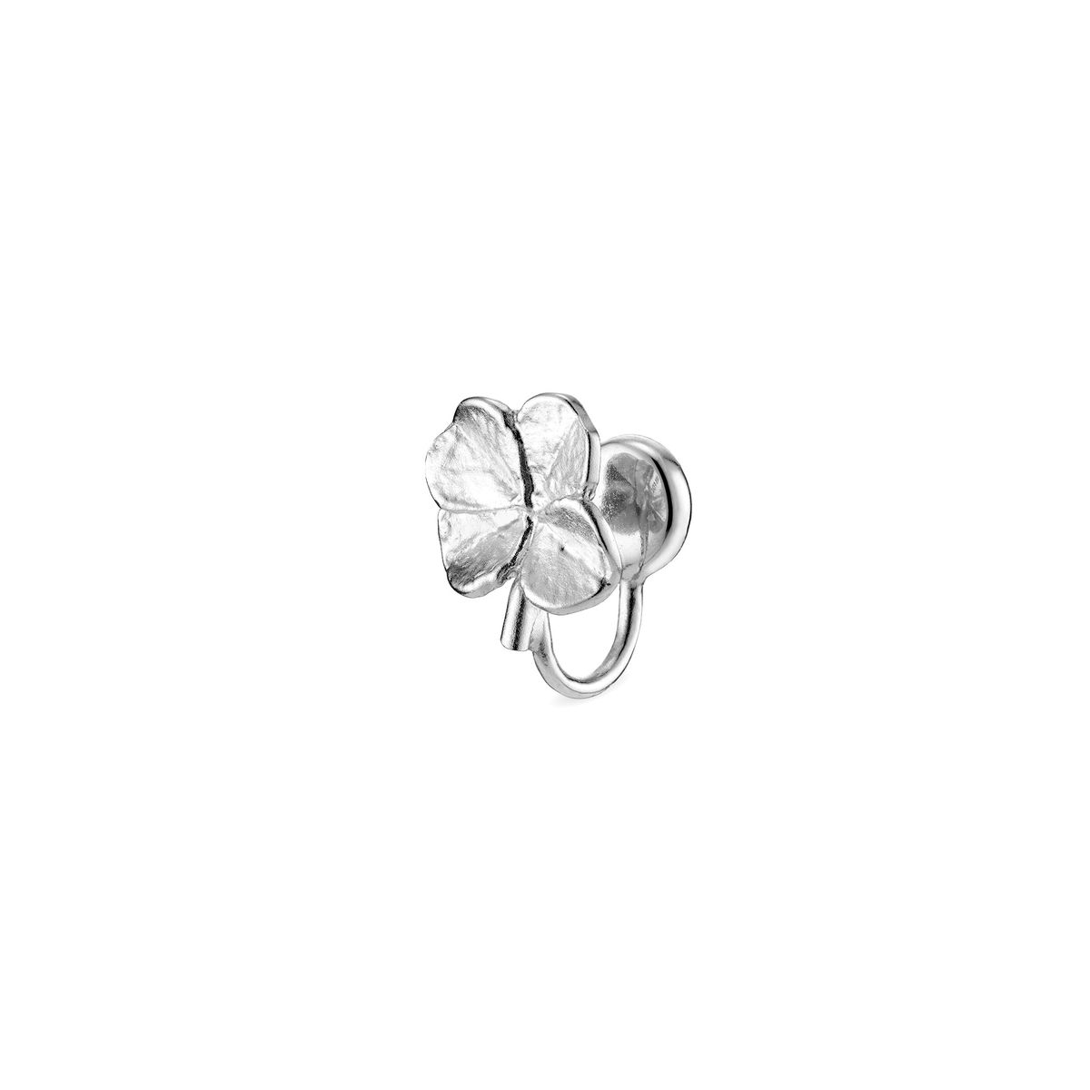 Flora Danica - Firkløver earcuff i sterling sølv - flc-eacu-s