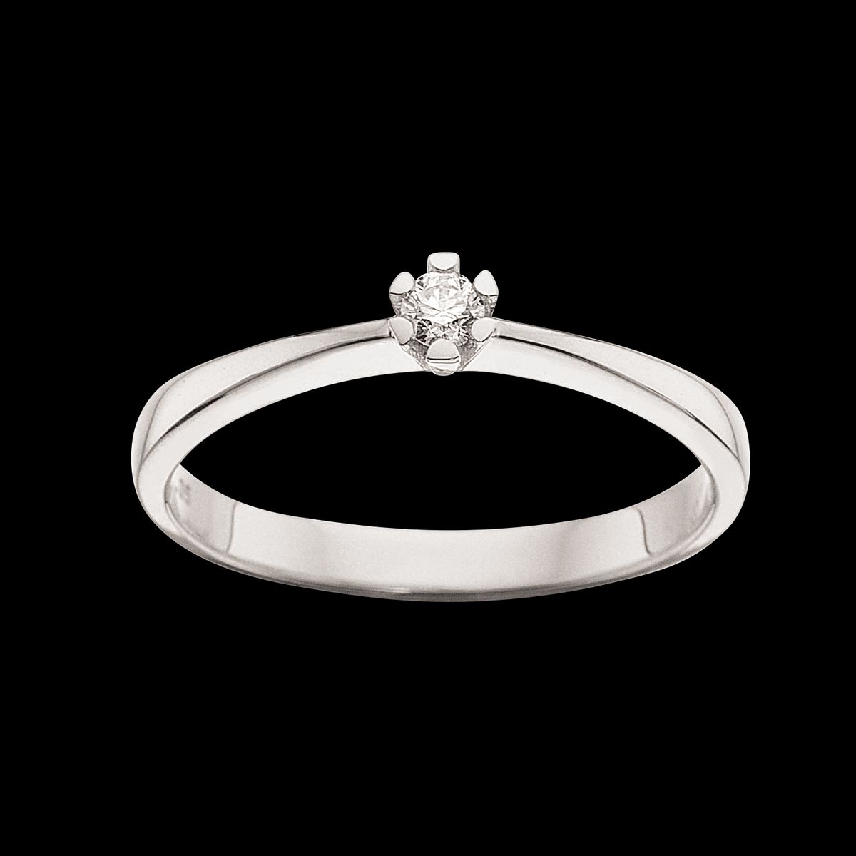 Scrouples Ring - Vida - Hvidguld ring med diamant 0,05ct - 7814,05