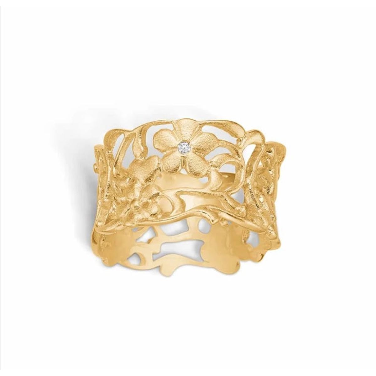 Blossom Copenhagen - 14 karat guldring med diamant - 1464104