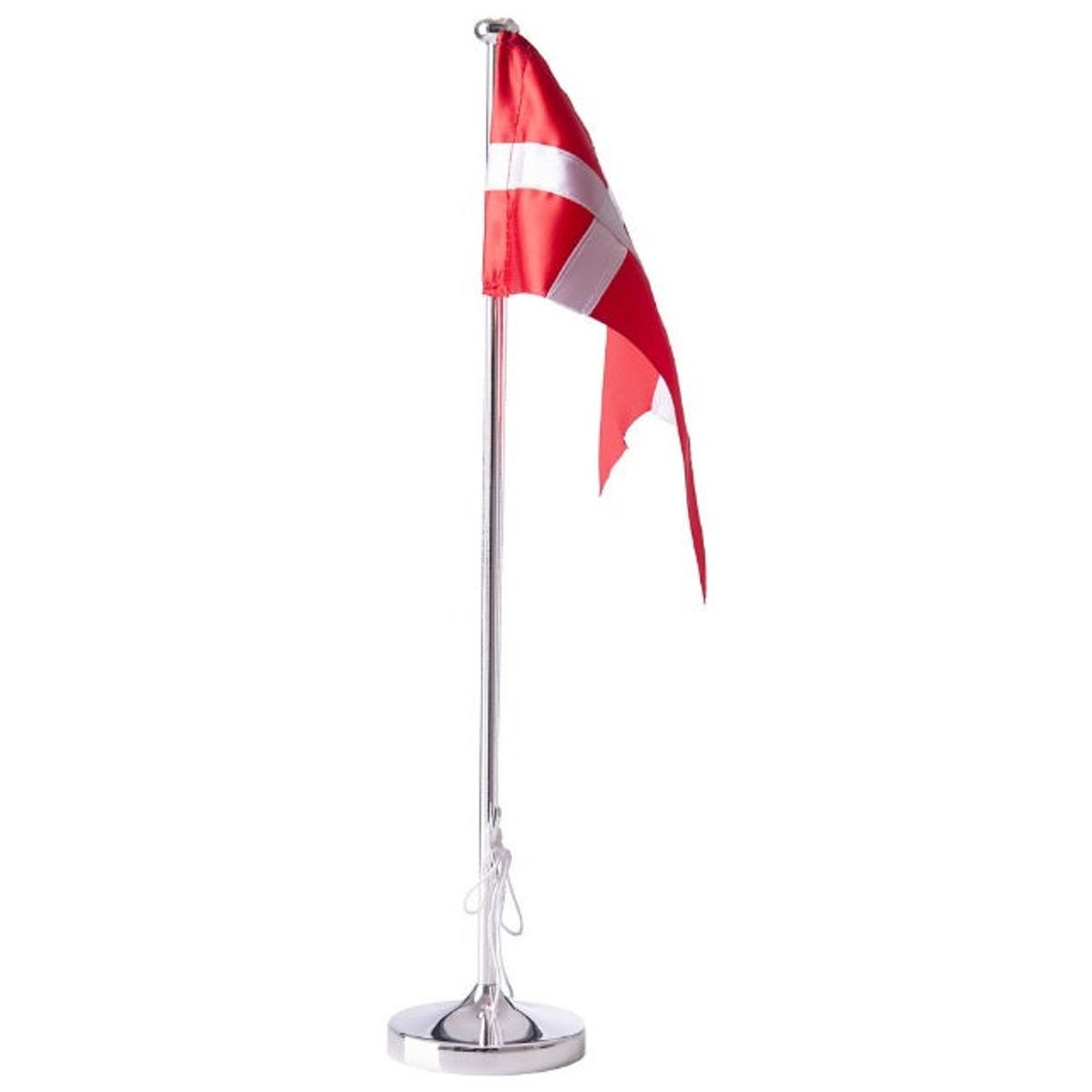 Noa Kids - Barnedåb Flag - Noa Kids - Forkromet flagstang blank med høj fod - 87000498011