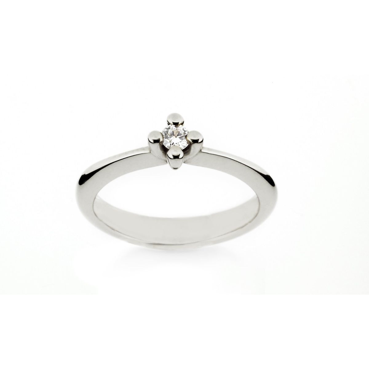 Lind Ring - Solitairering med 0,10 ct brillant