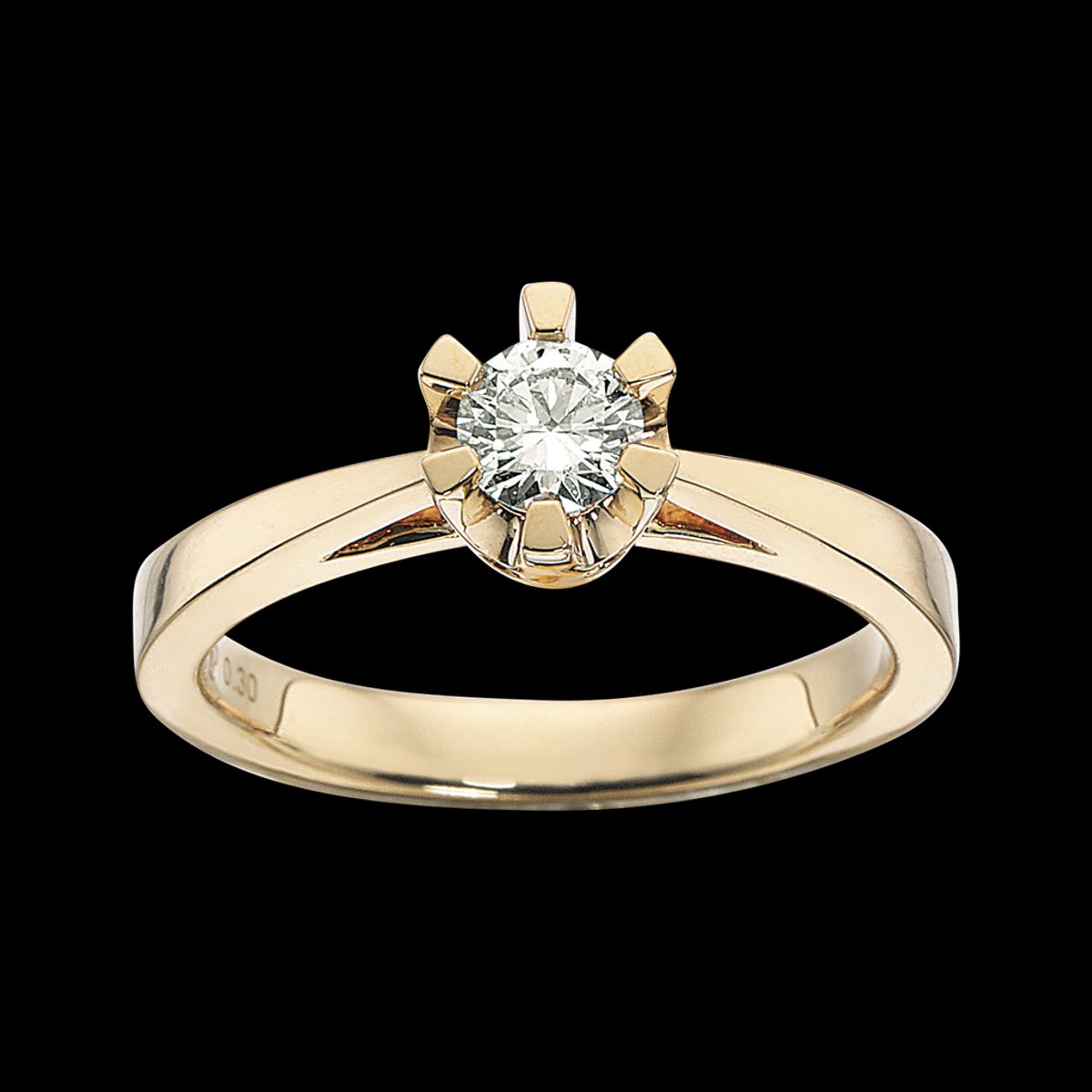 Scrouples - Prinsessering med 0,30 ct diamant, Guld / Hvidguld - 7775,30