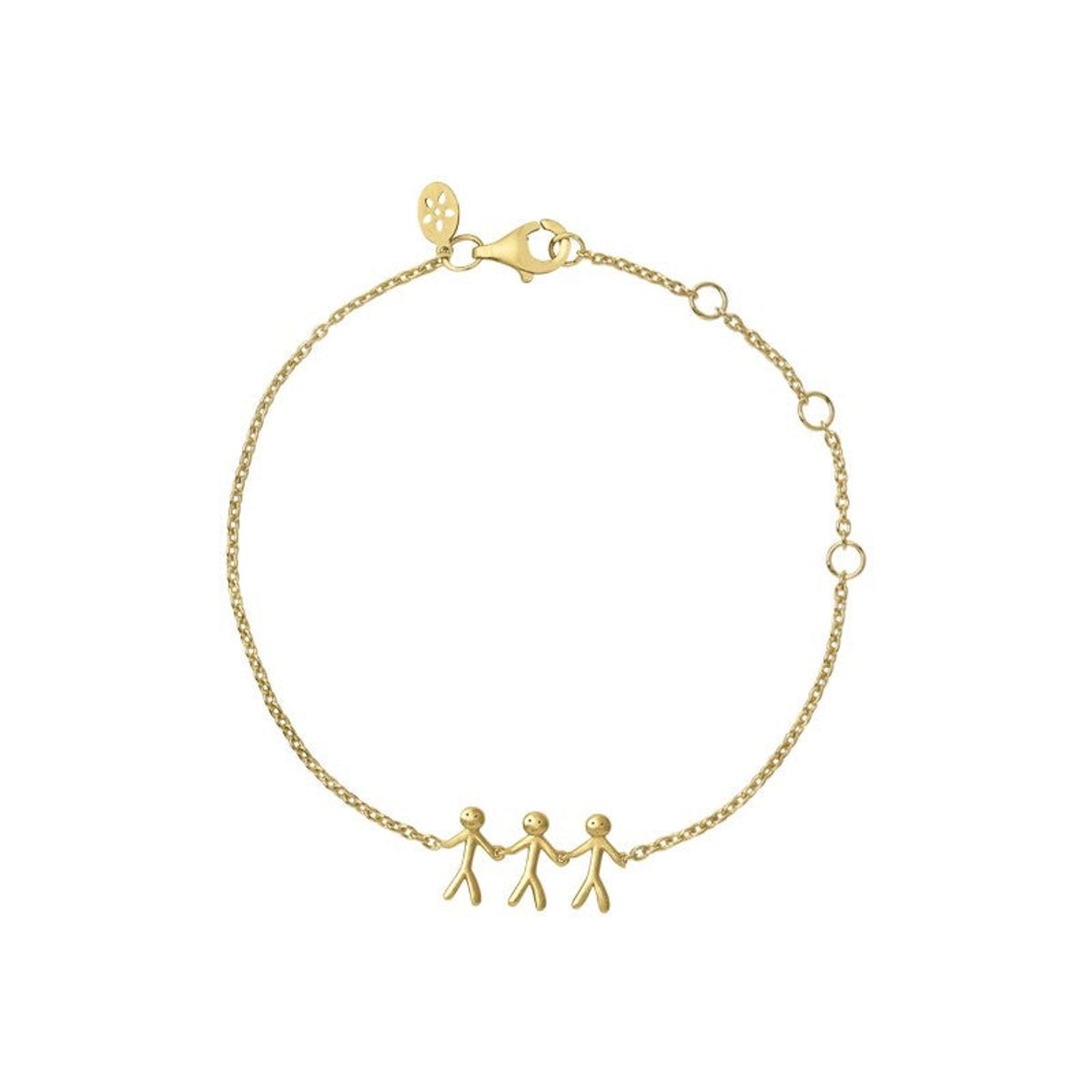 byBiehl - Together family forgyldt armbånd med 3 personer - 2-2003-GP