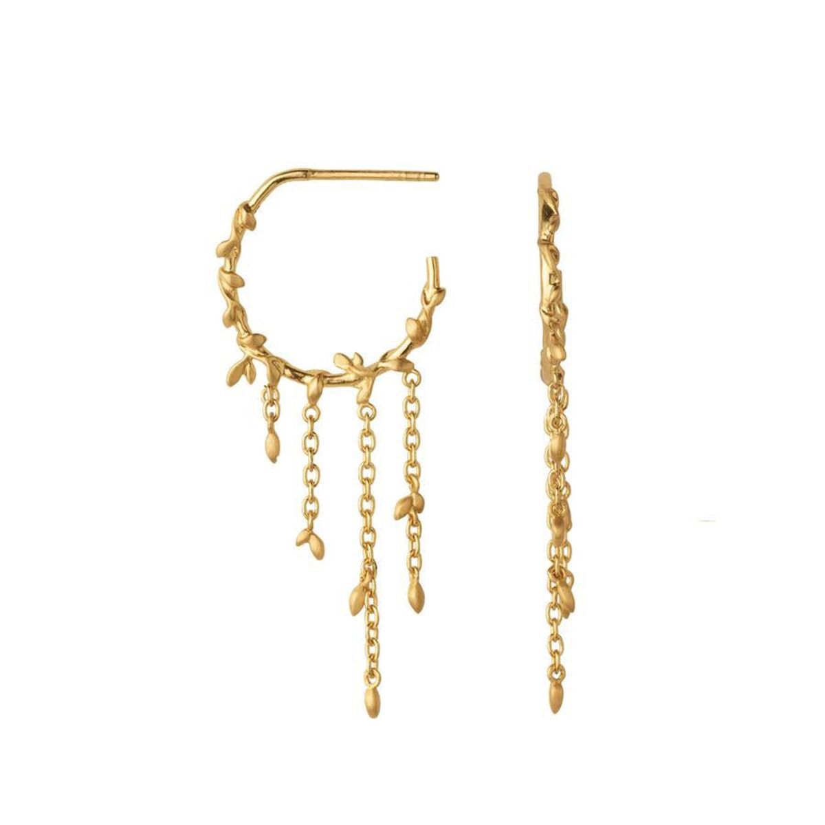 byBiehl - Jungle Ivy Hoops i forgyldt - 4-3109-gp