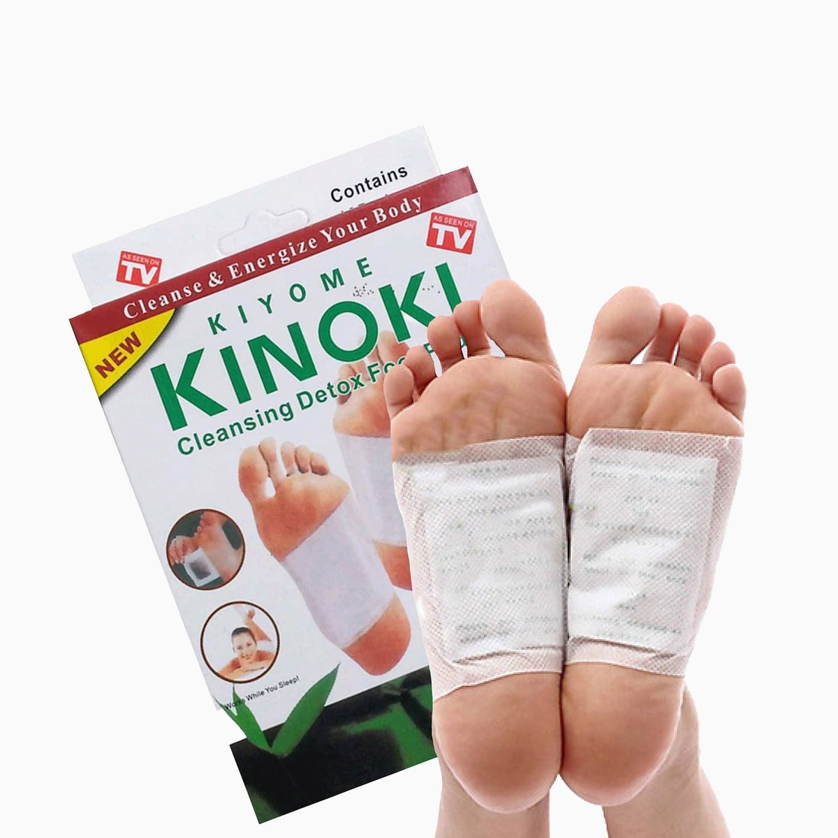 Kinoki Detox Foot Patches - Udrens kroppen - 1 pakke