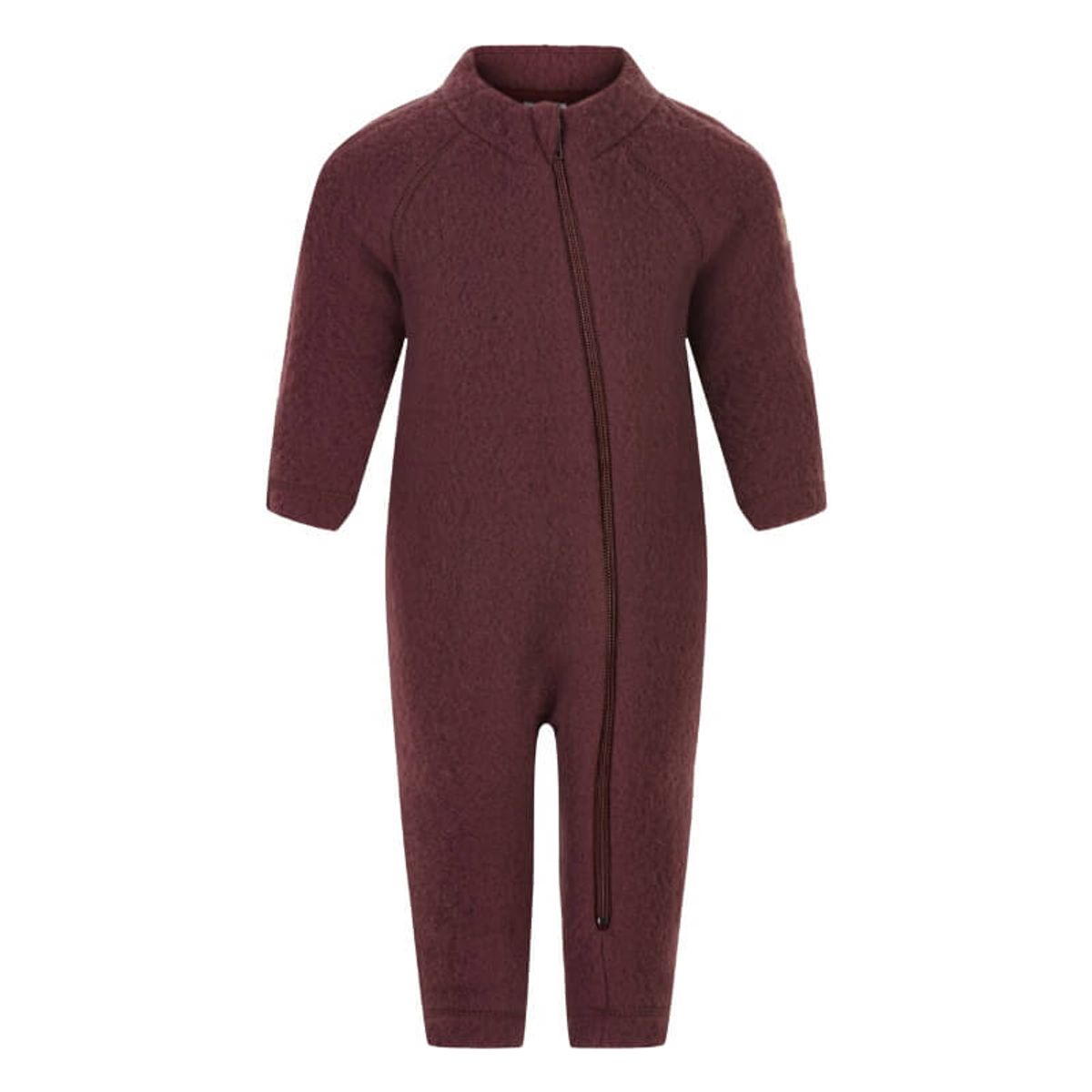 Mikk-Line - Køredragt Wool Baby Suit - Decadent Chocolate - 68