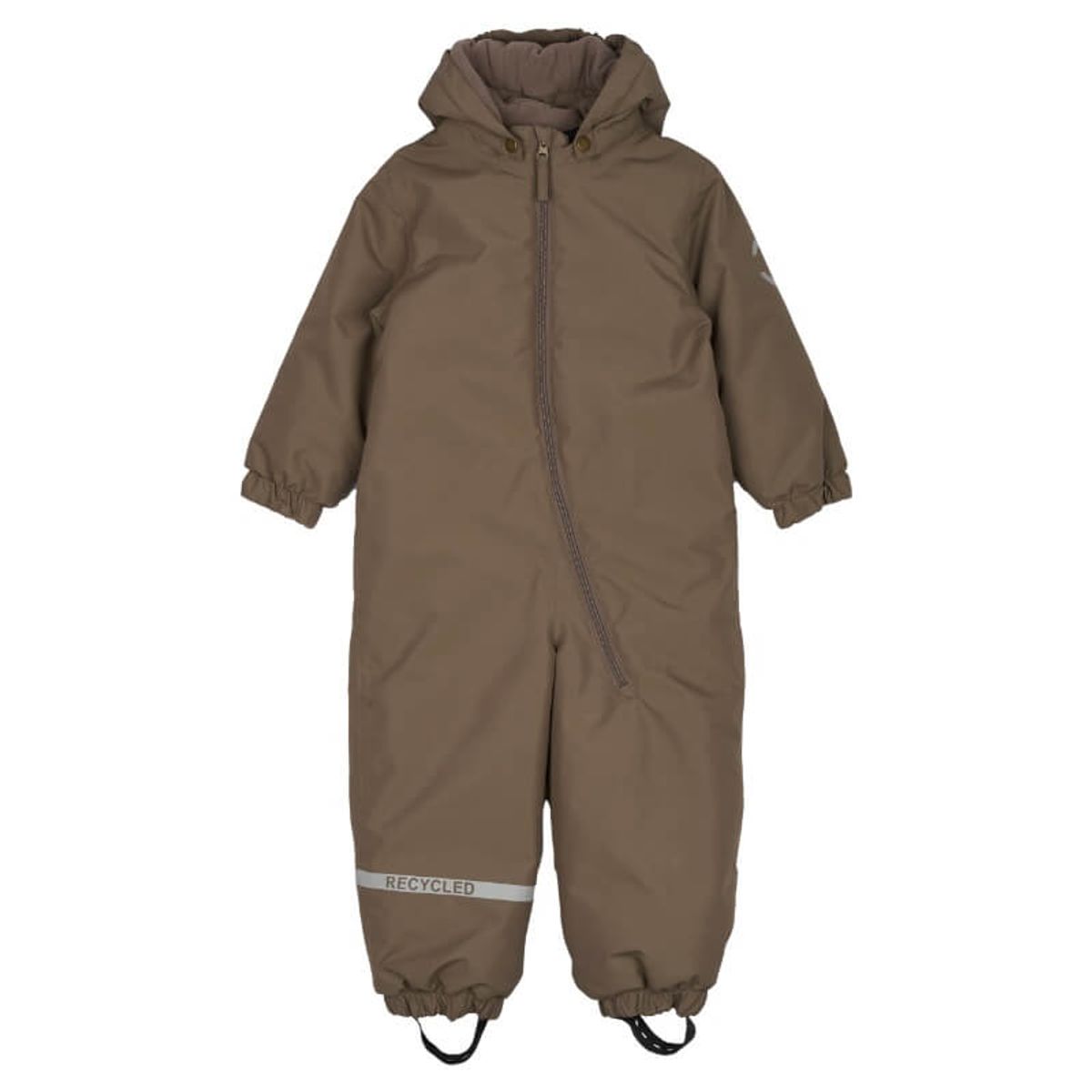 Mikk-Line - Snow Suit Solid Junior - Chocolate Chip - 140