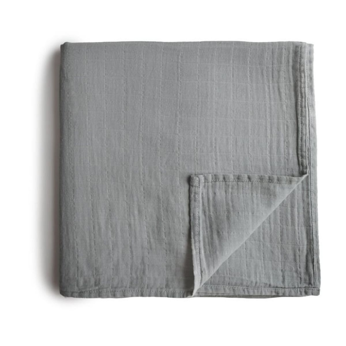 Mushie - Muslin Swaddle Stofble - Belgian Grey - One Size