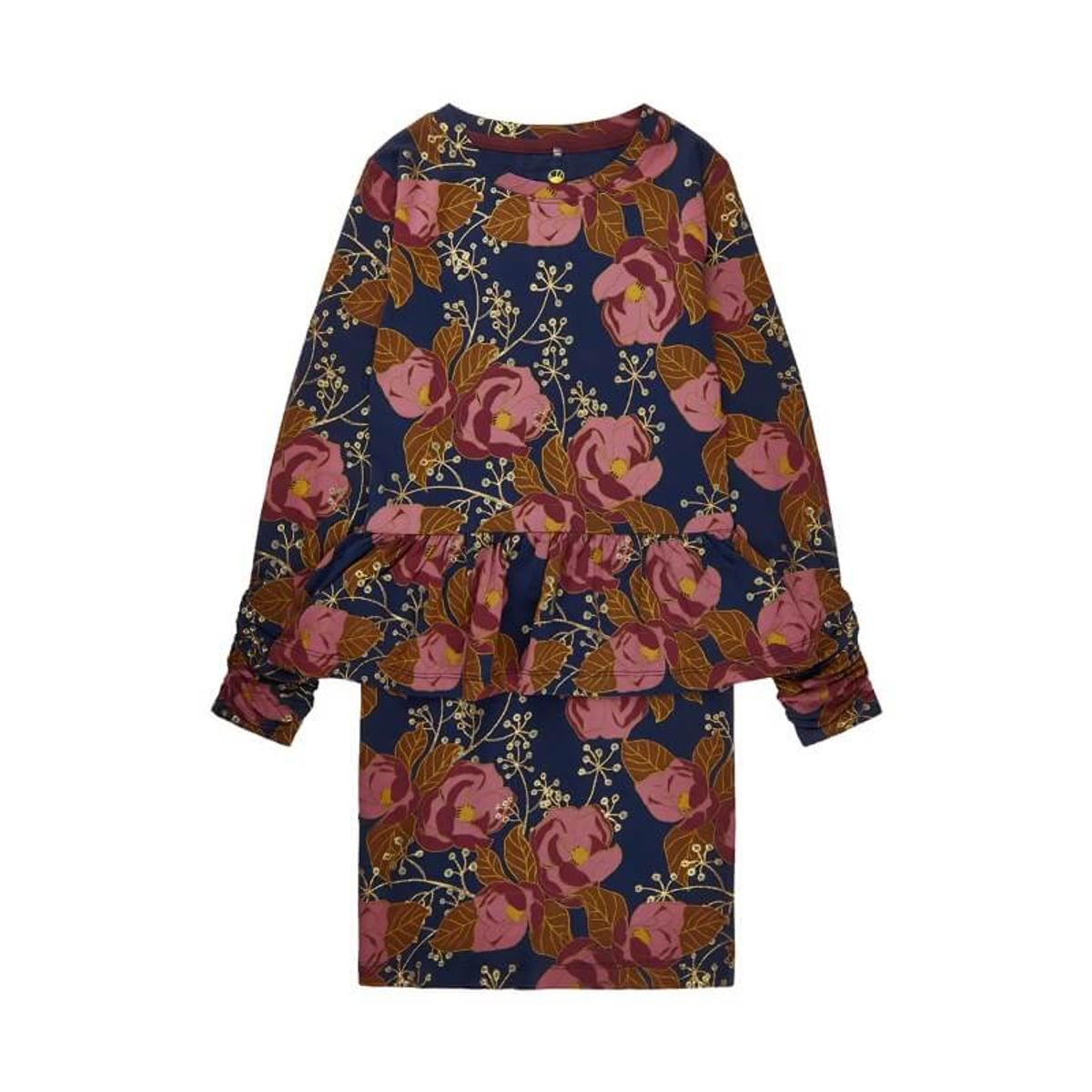 THE NEW - TNValencia l/s Dress - Big Flower - 5/6 år