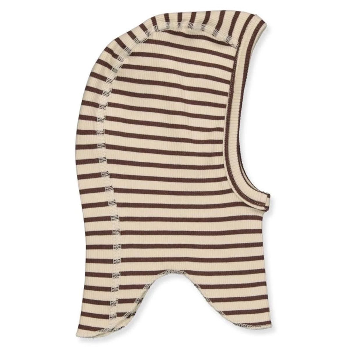 Petit Piao - Belaclava Elefanthue Modal Striped - Coffee/Cream - 74/86