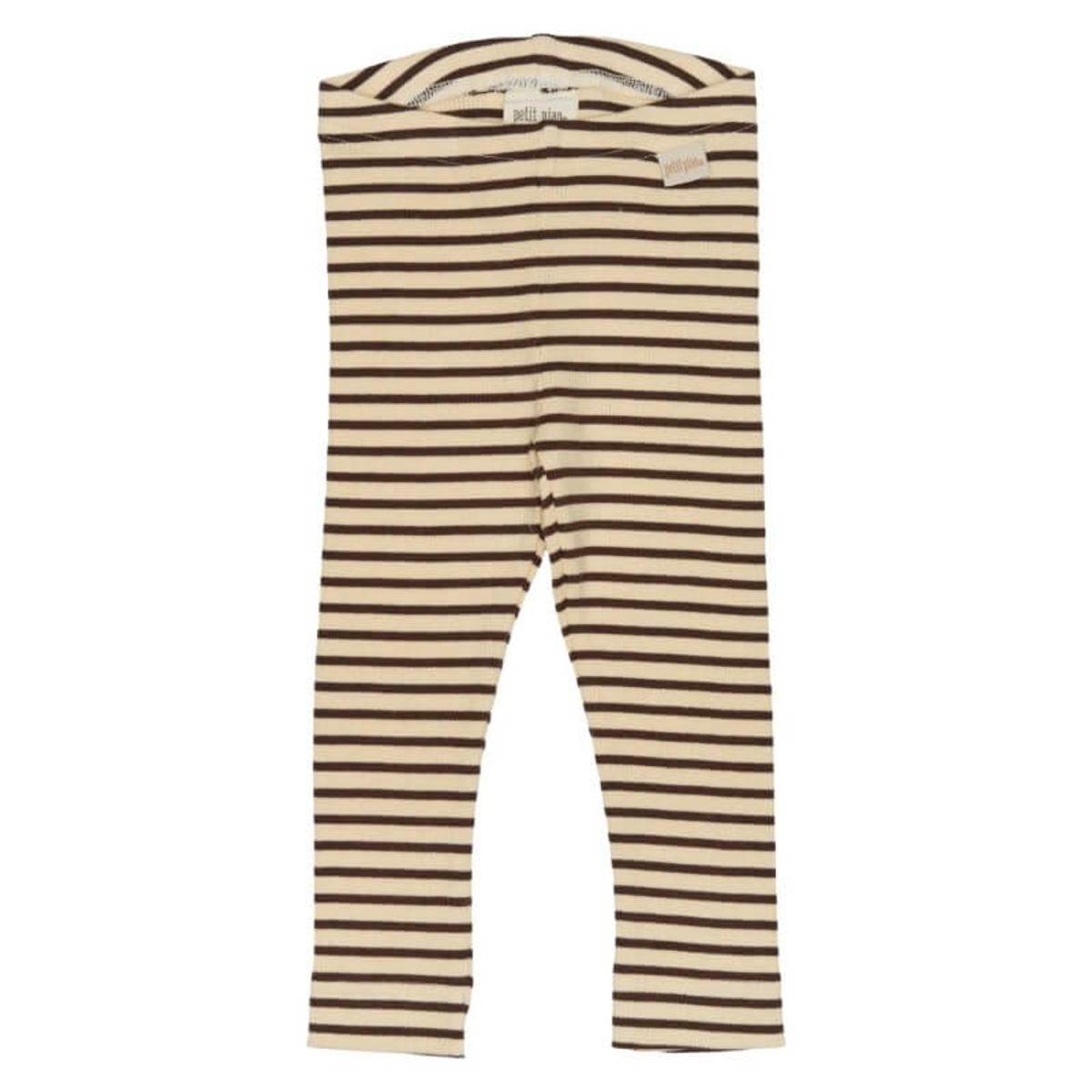 Petit Piao - Leggings Modal Striped - Coffee/Cream - 68