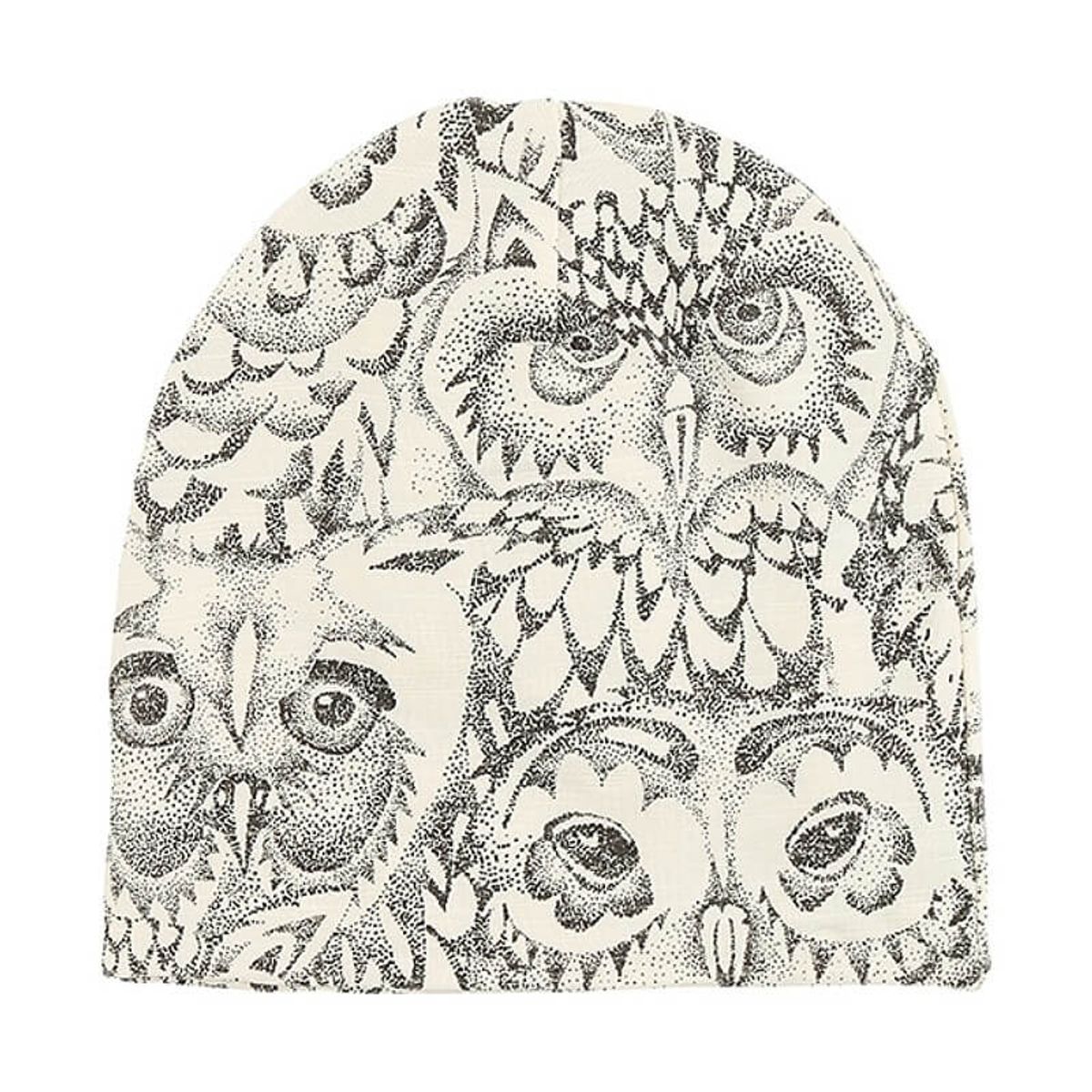 Soft Gallery - SGBeanie Baby Hue - Cream AOP Owl - 1-3 år