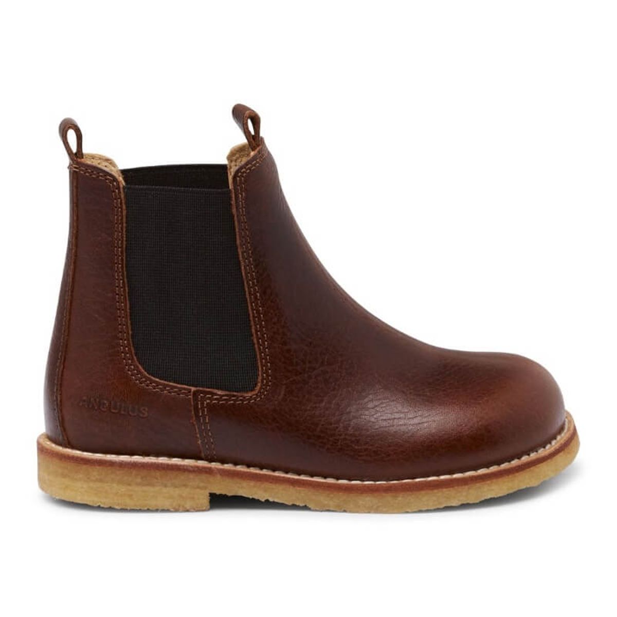 Angulus - Støvlet m. elastik - Dark Brown - 30