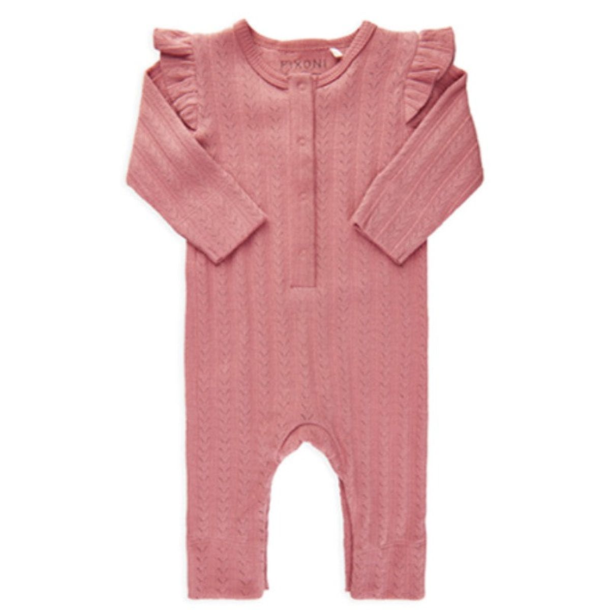 Fixoni - Heldragt Romper LS - Dusty Rose - 68