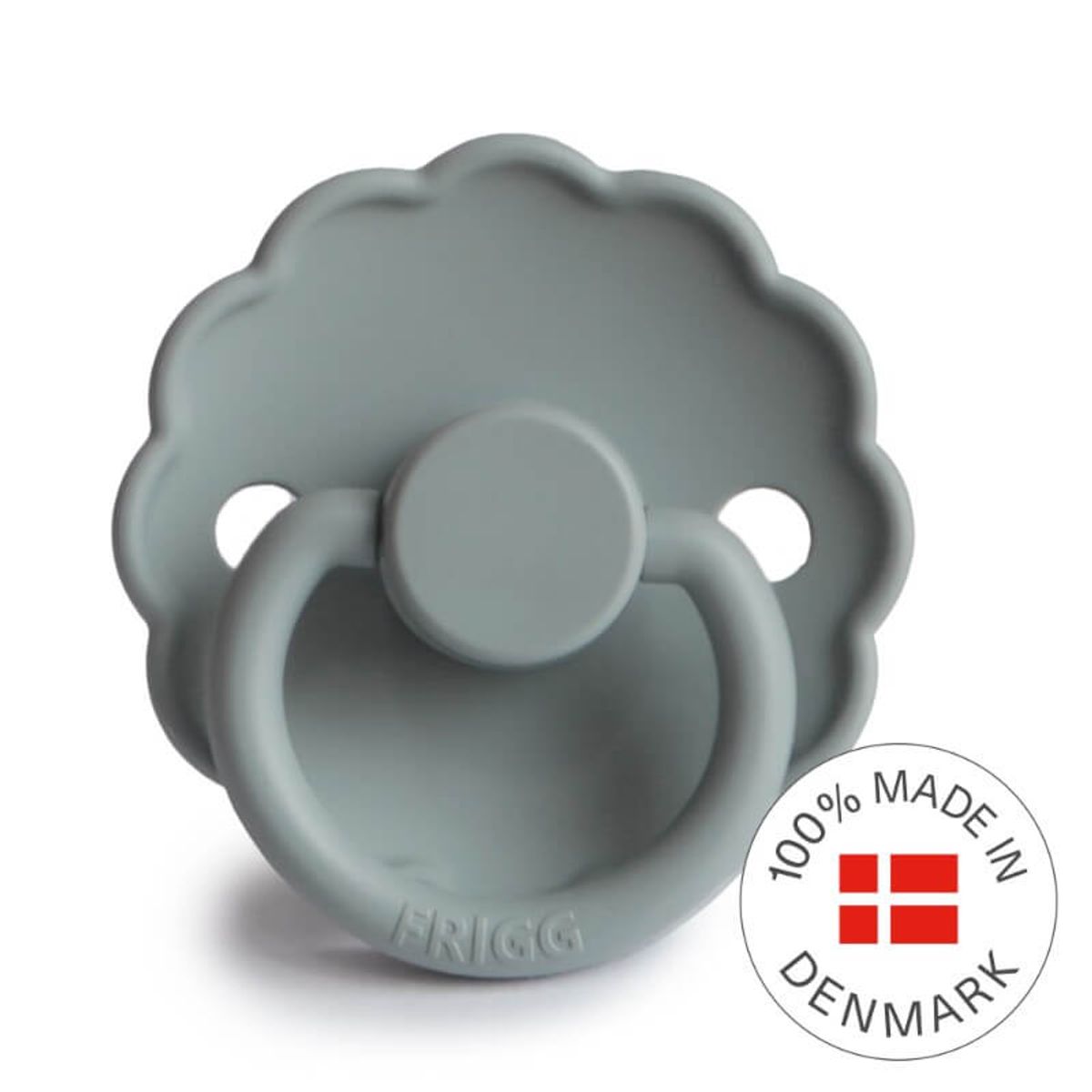 FRIGG - Daisy Silicone Pacifier Size 2 - French Gray