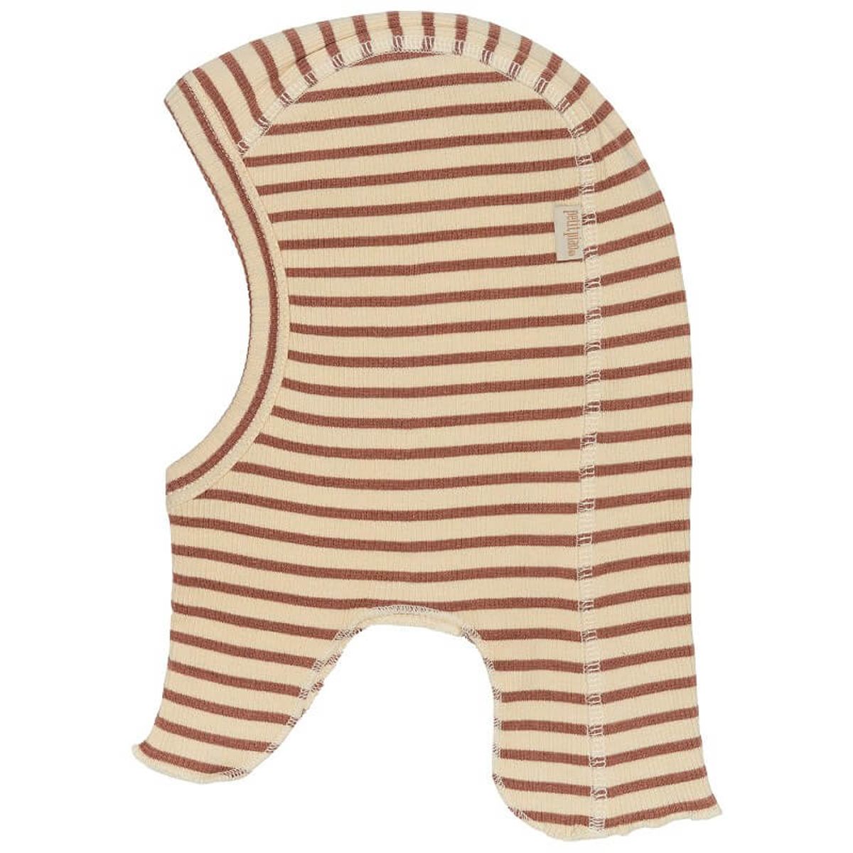 Petit Piao - Belaclava Elefanthue Modal Striped - Latte/Cream - 74/86