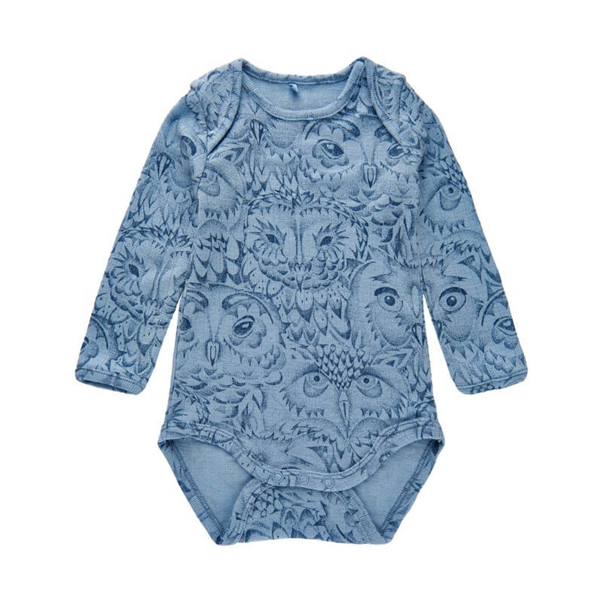 Soft Gallery - SGBob Owl Wool LS Body - Ashley Blue - 62/3 mdr.