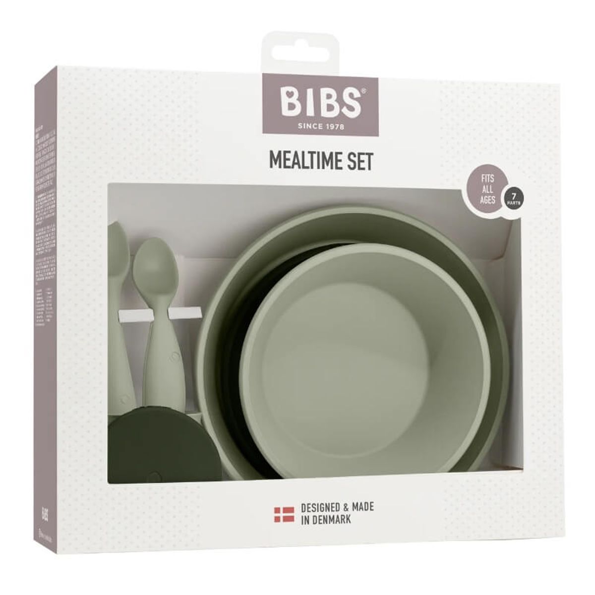 Bibs - Complete Spisesæt - Sage - One size