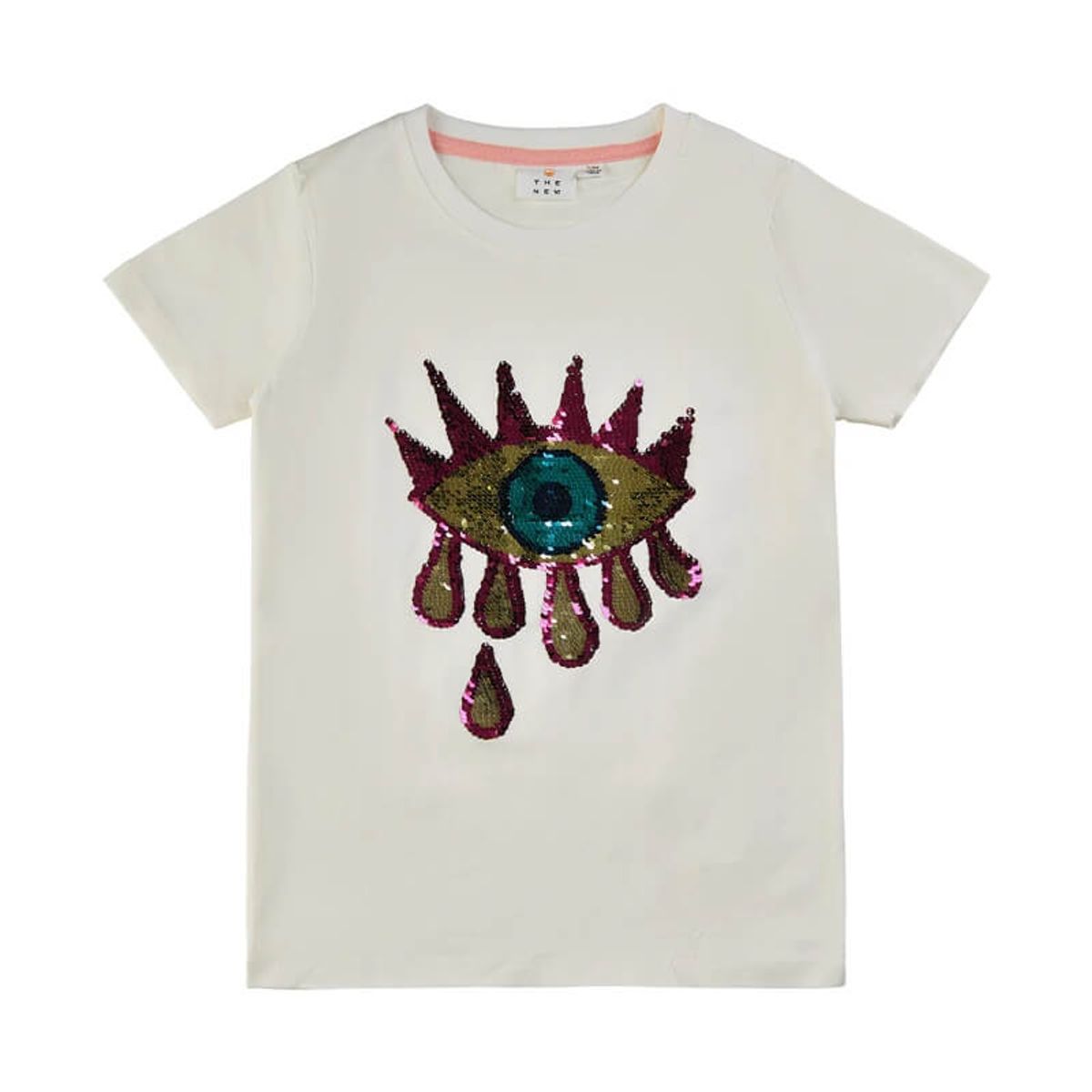 THE NEW - Alfrida S/S TEE T-Shirt - Snow White - 5/6 år