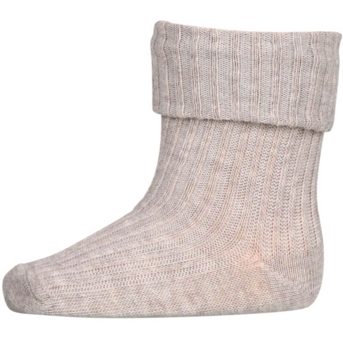 MP Denmark - MP Strømper Anklesock - Light Brown Melange - 19-21